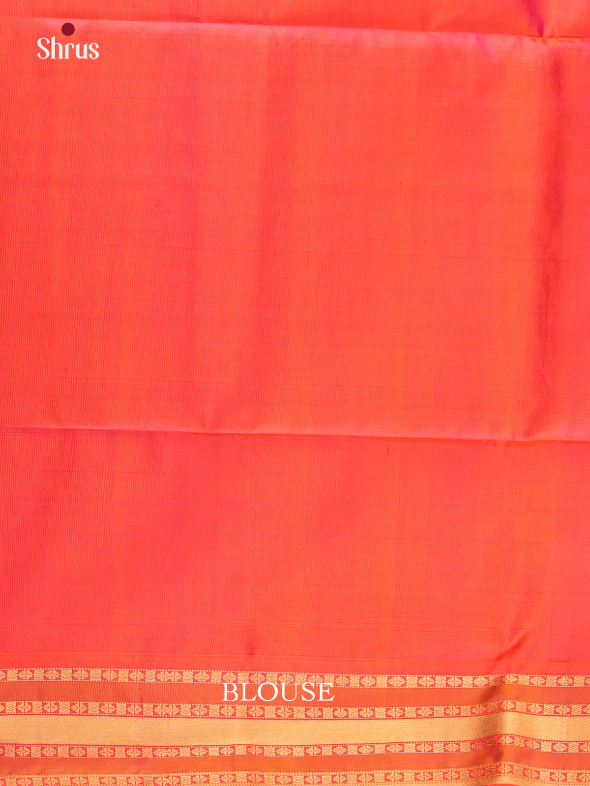 Pink & Orange  - Soft Silk Saree