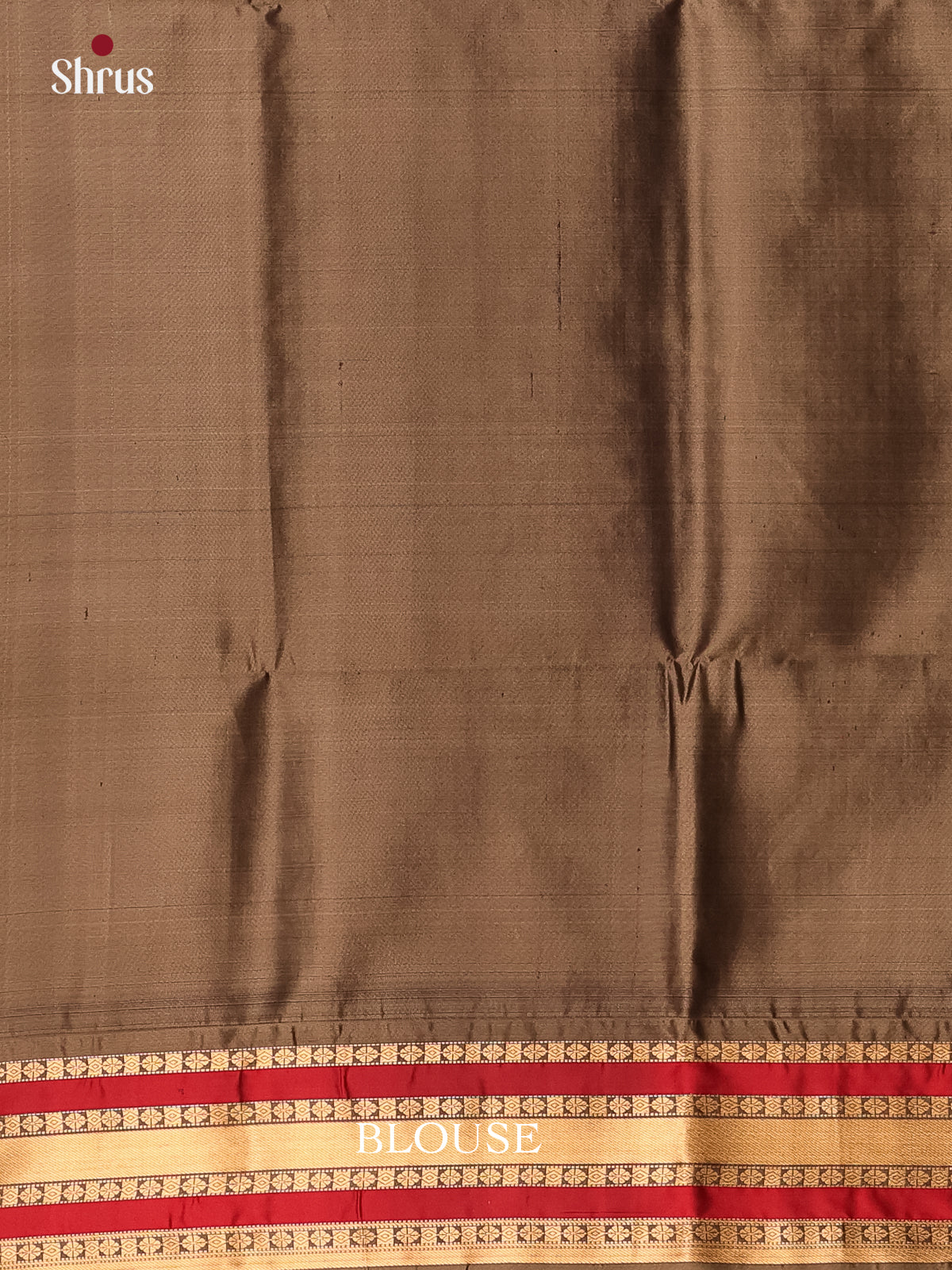 Grey & Red - Soft Silk Saree