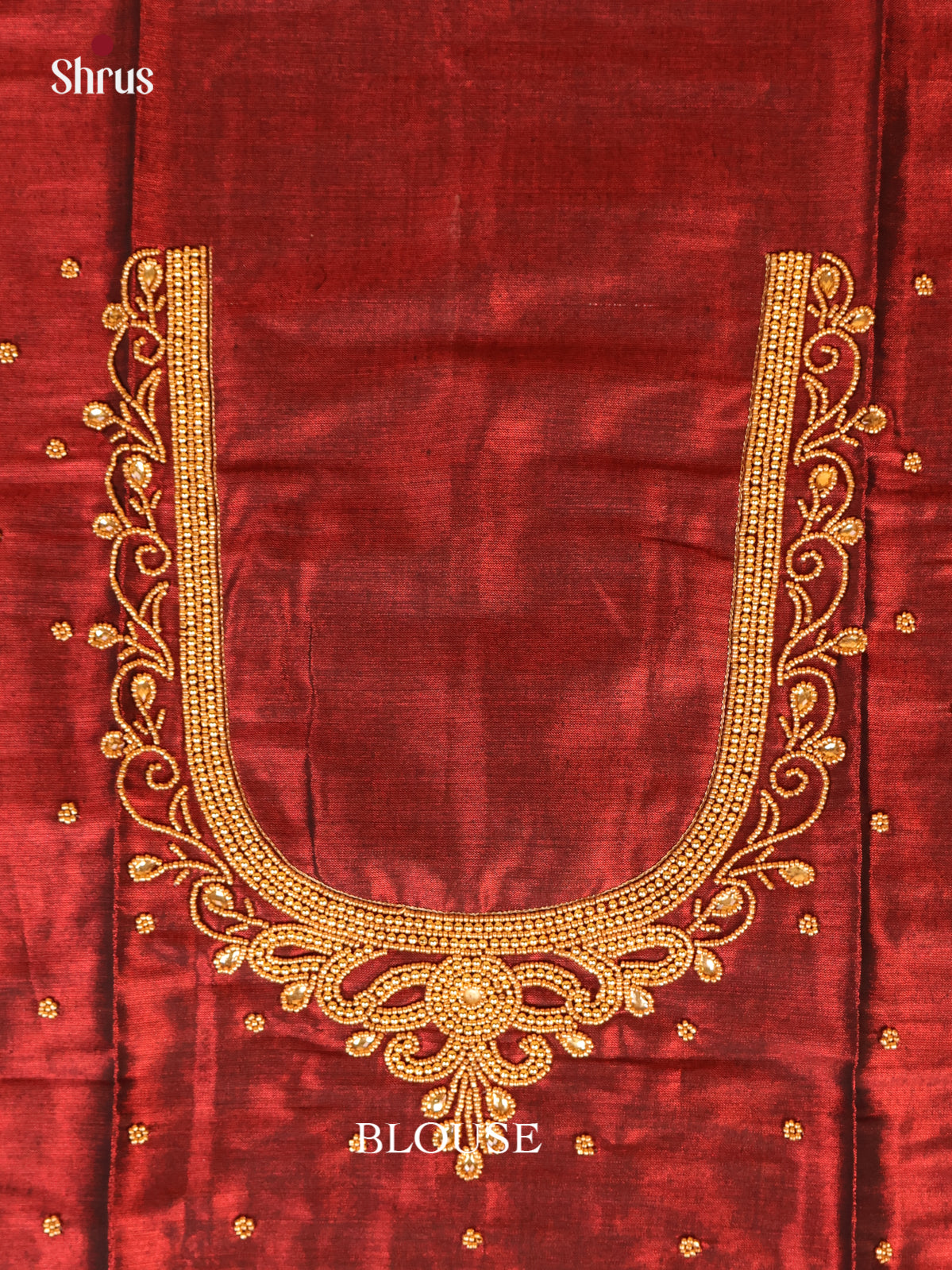 Brown - Aari Blouse - Shop on Shrus.com