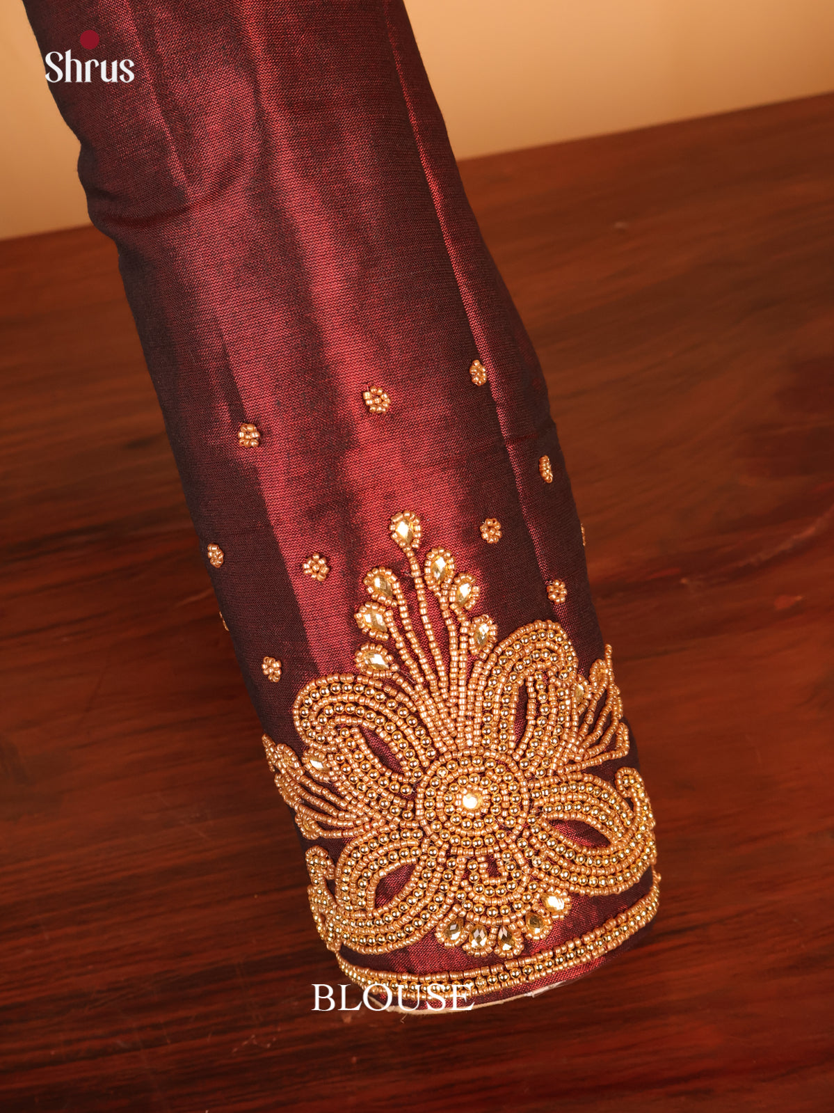 Brown - Aari Blouse - Shop on Shrus.com