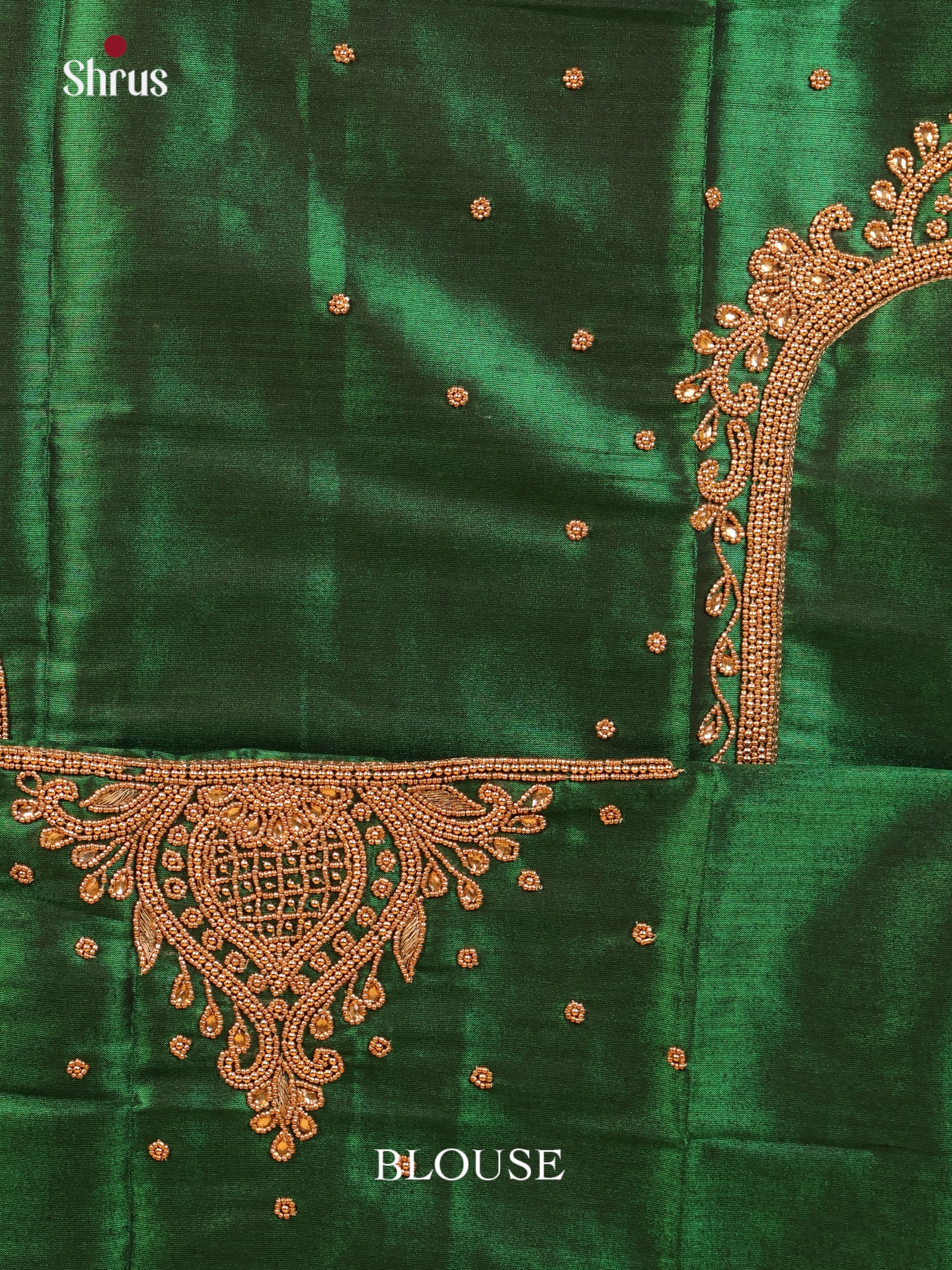 Green- Aari Blouse - Shop on Shrus.com