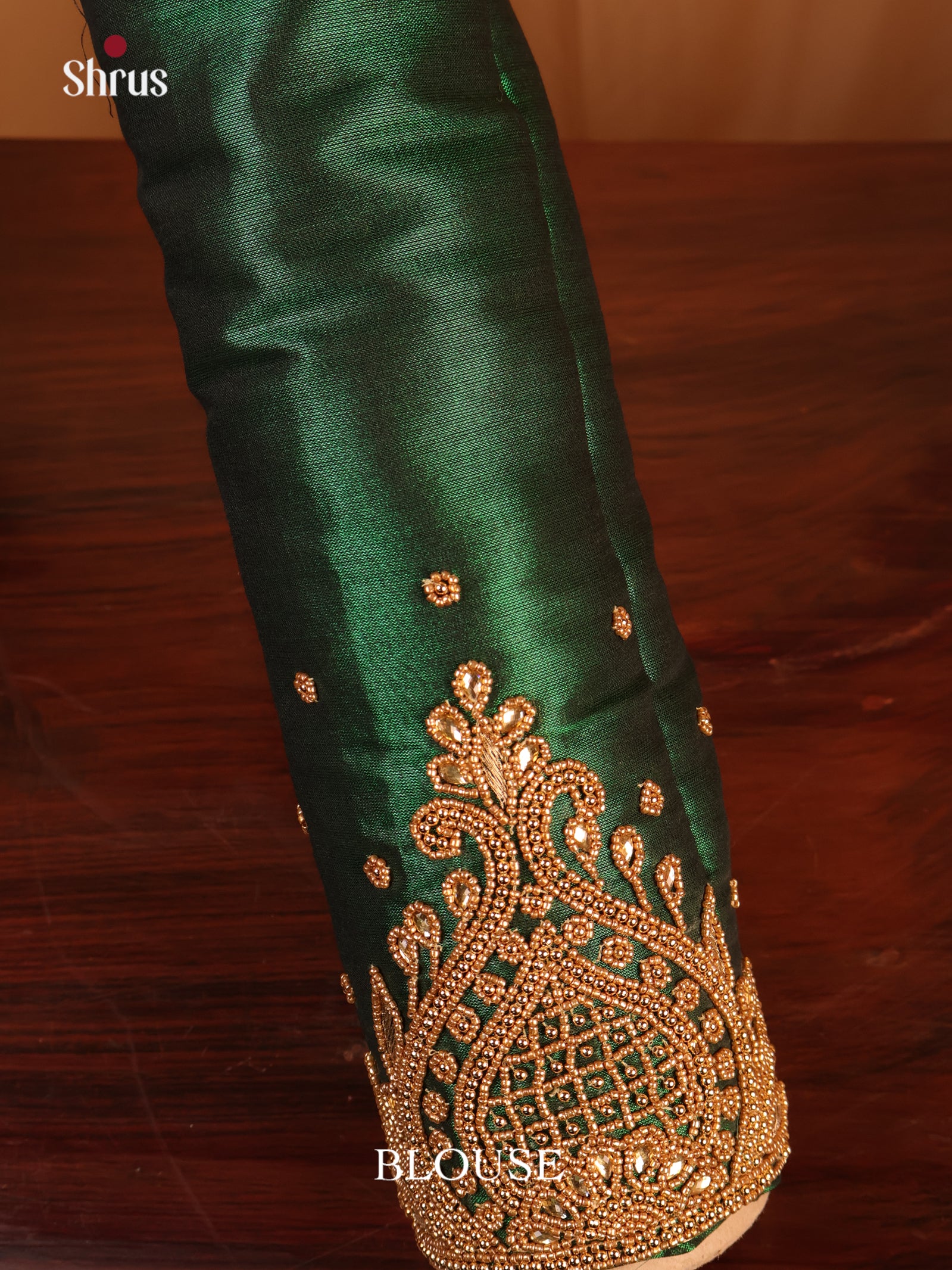 Green- Aari Blouse - Shop on Shrus.com