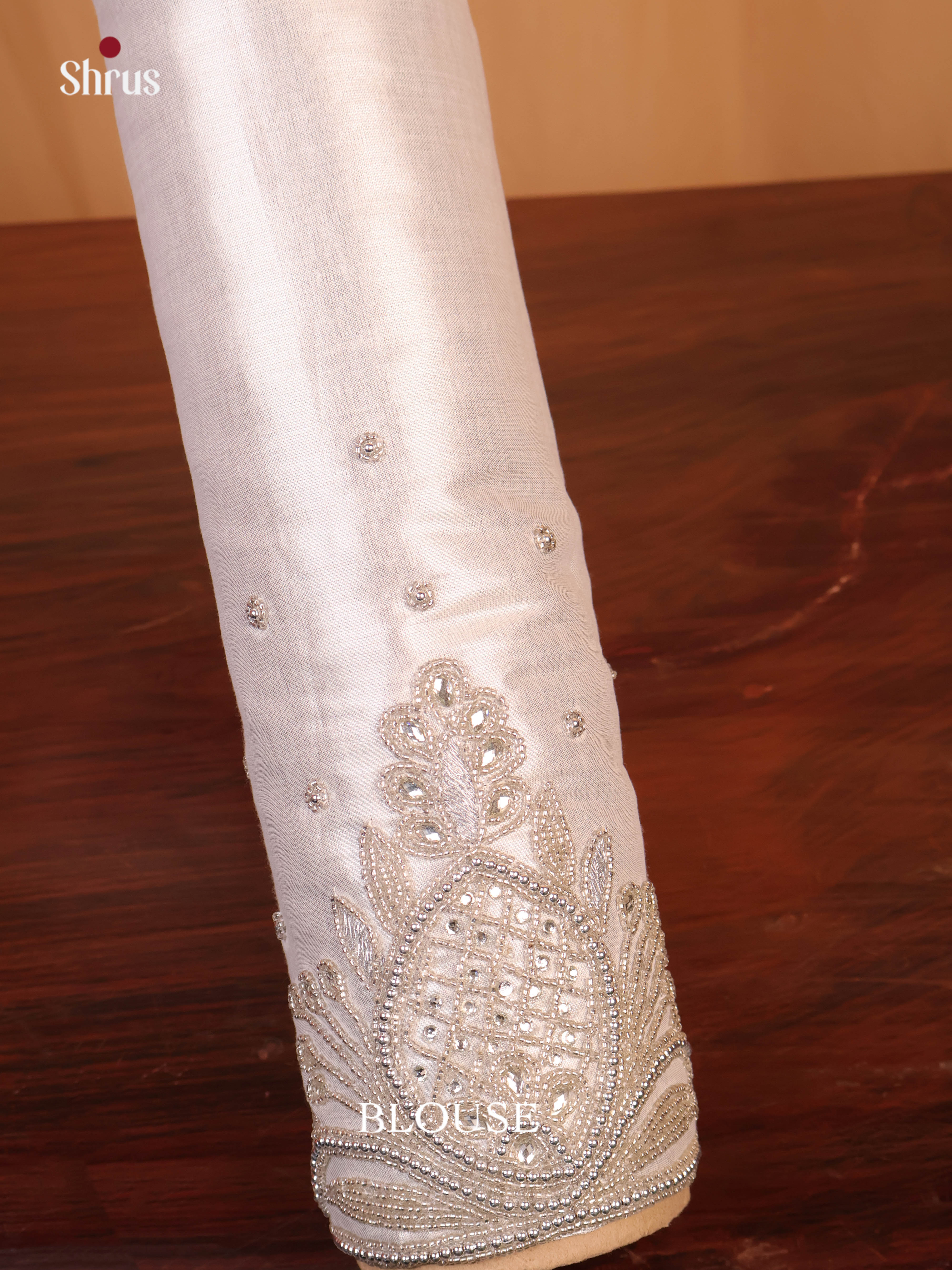Silver - Aari Blouse - Shop on Shrus.com