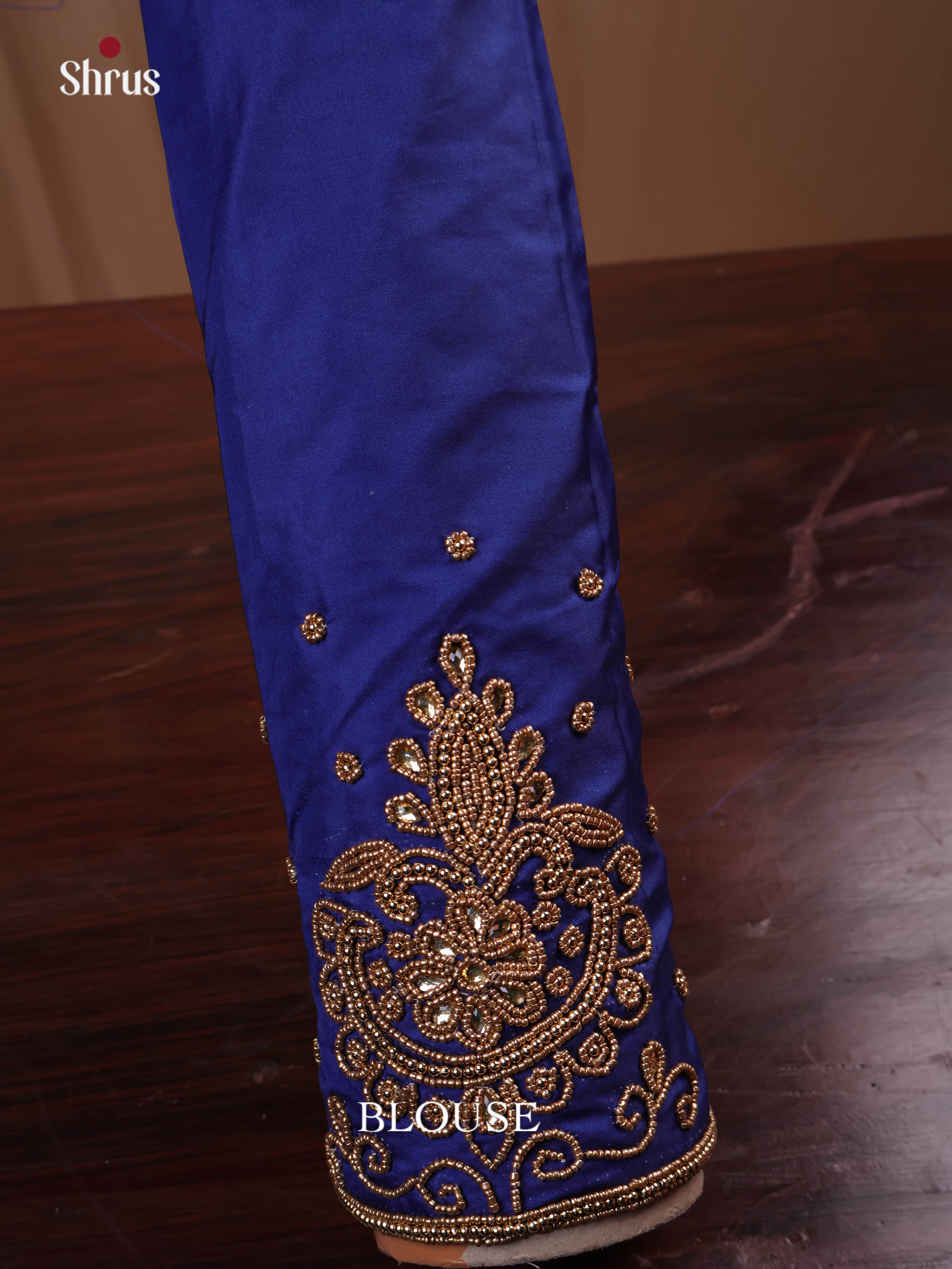 Blue - Aari Blouse - Shop on Shrus.com