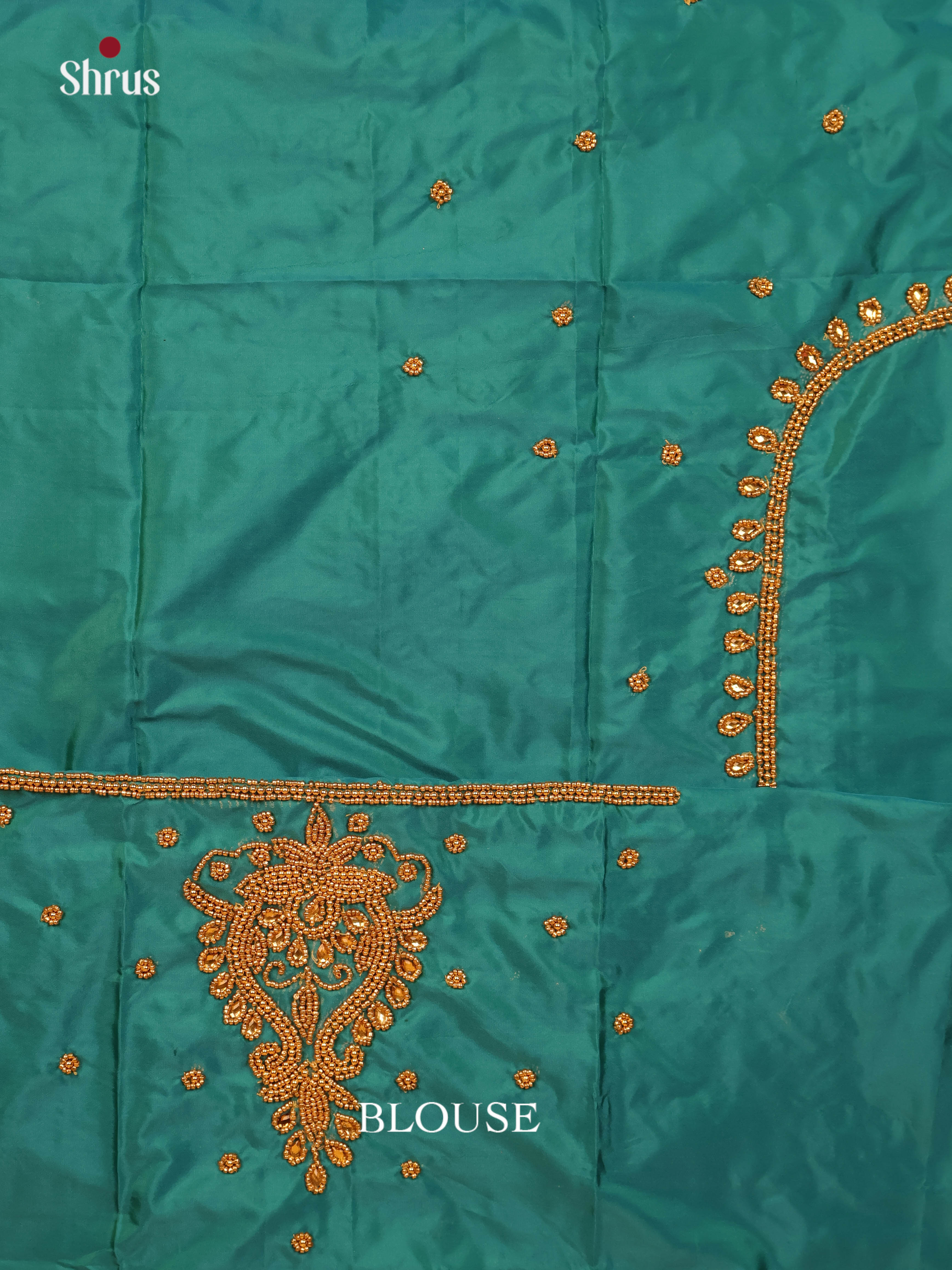 Green - Aari Blouse - Shop on Shrus.com