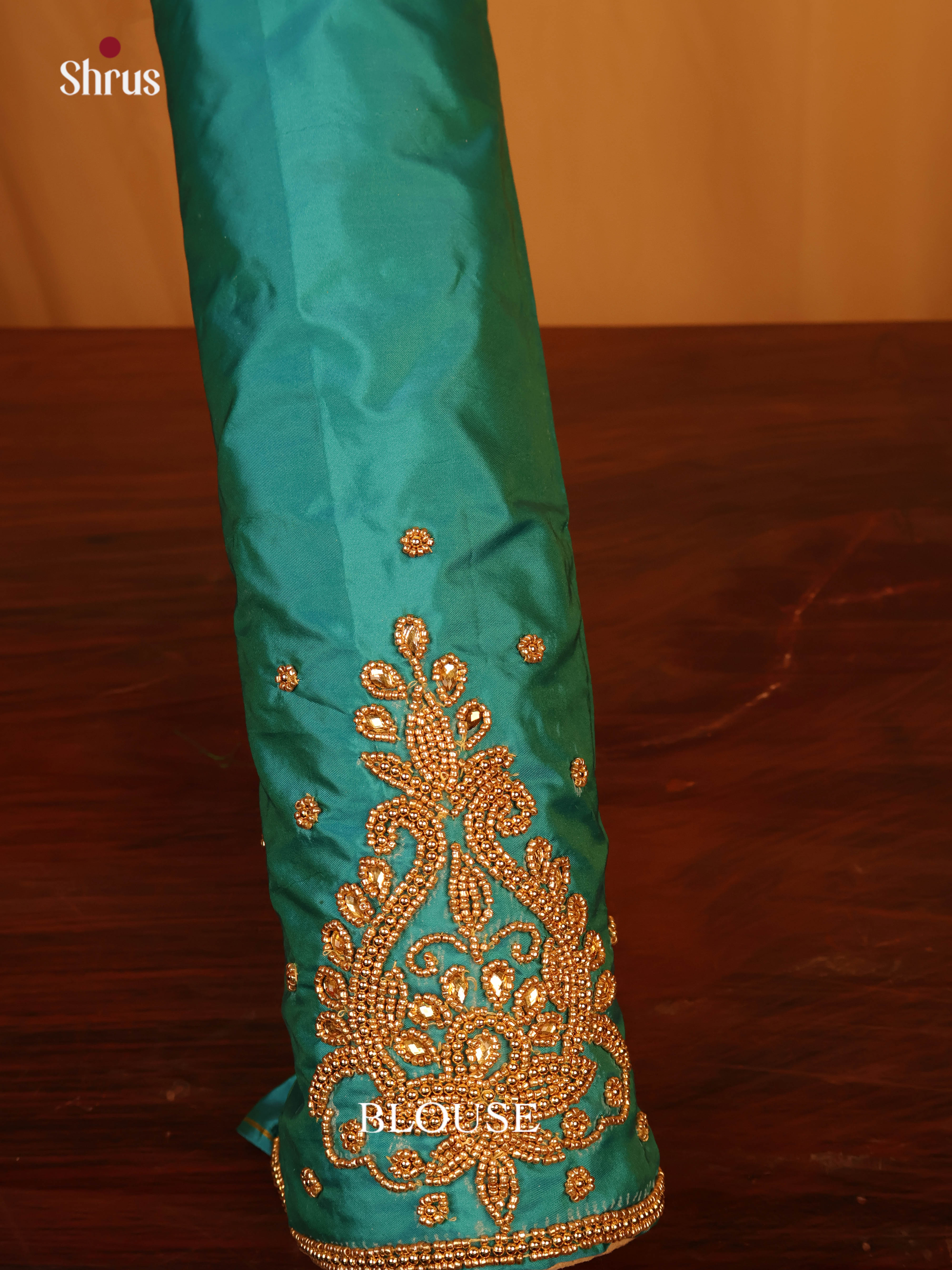 Green - Aari Blouse - Shop on Shrus.com