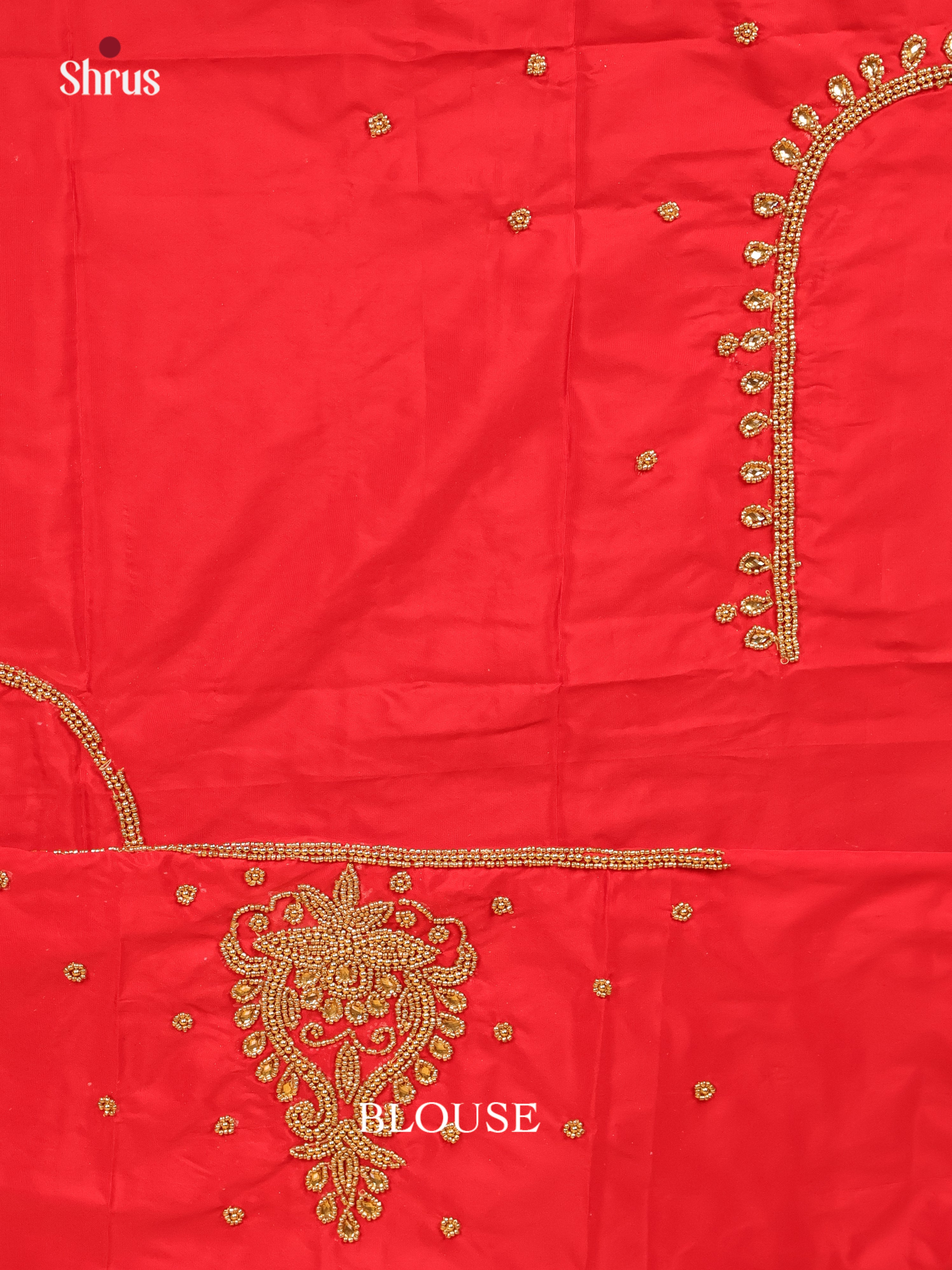 Red- Aari Blouse - Shop on Shrus.com
