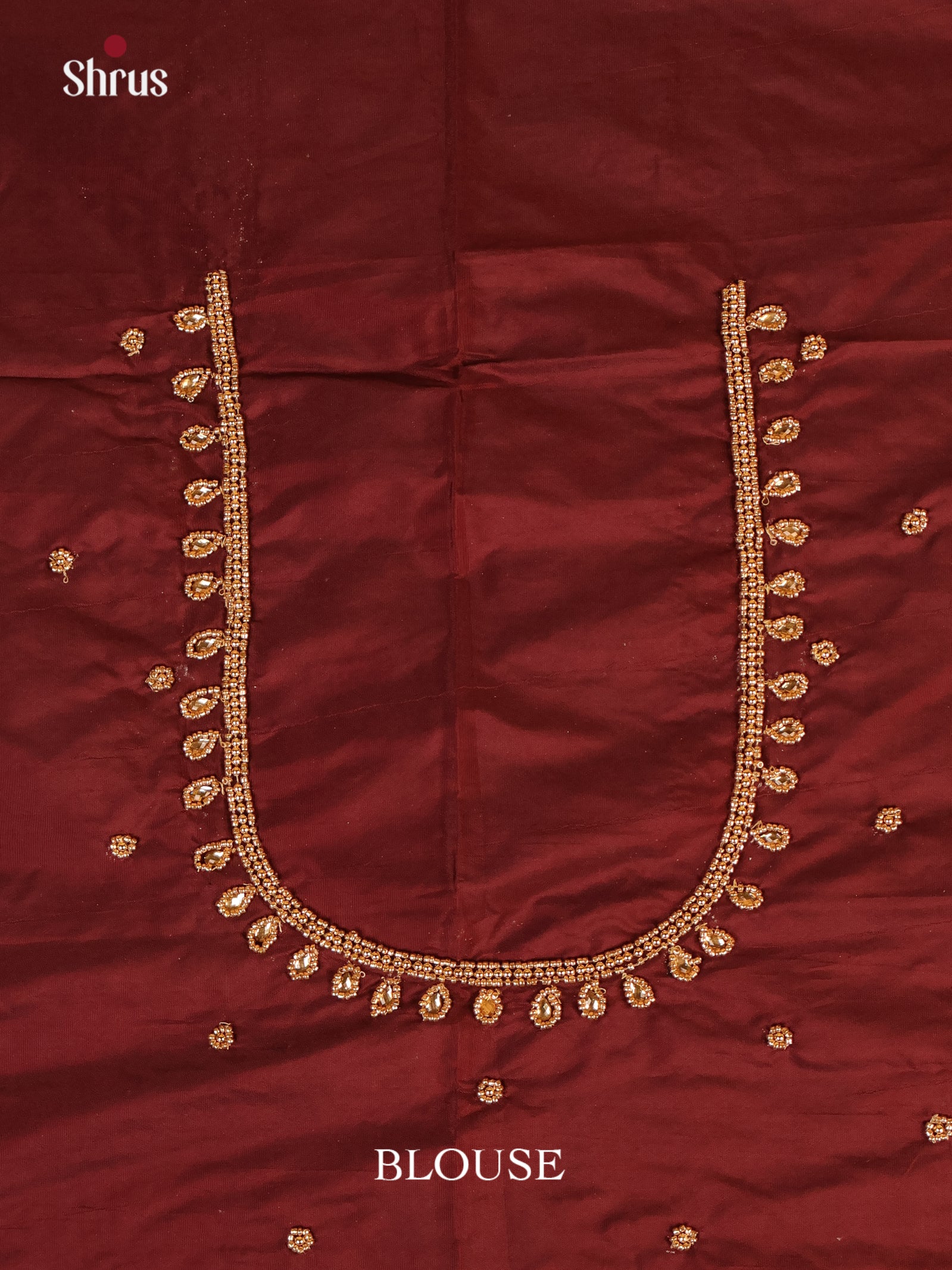 Brown - Aari Blouse - Shop on Shrus.com