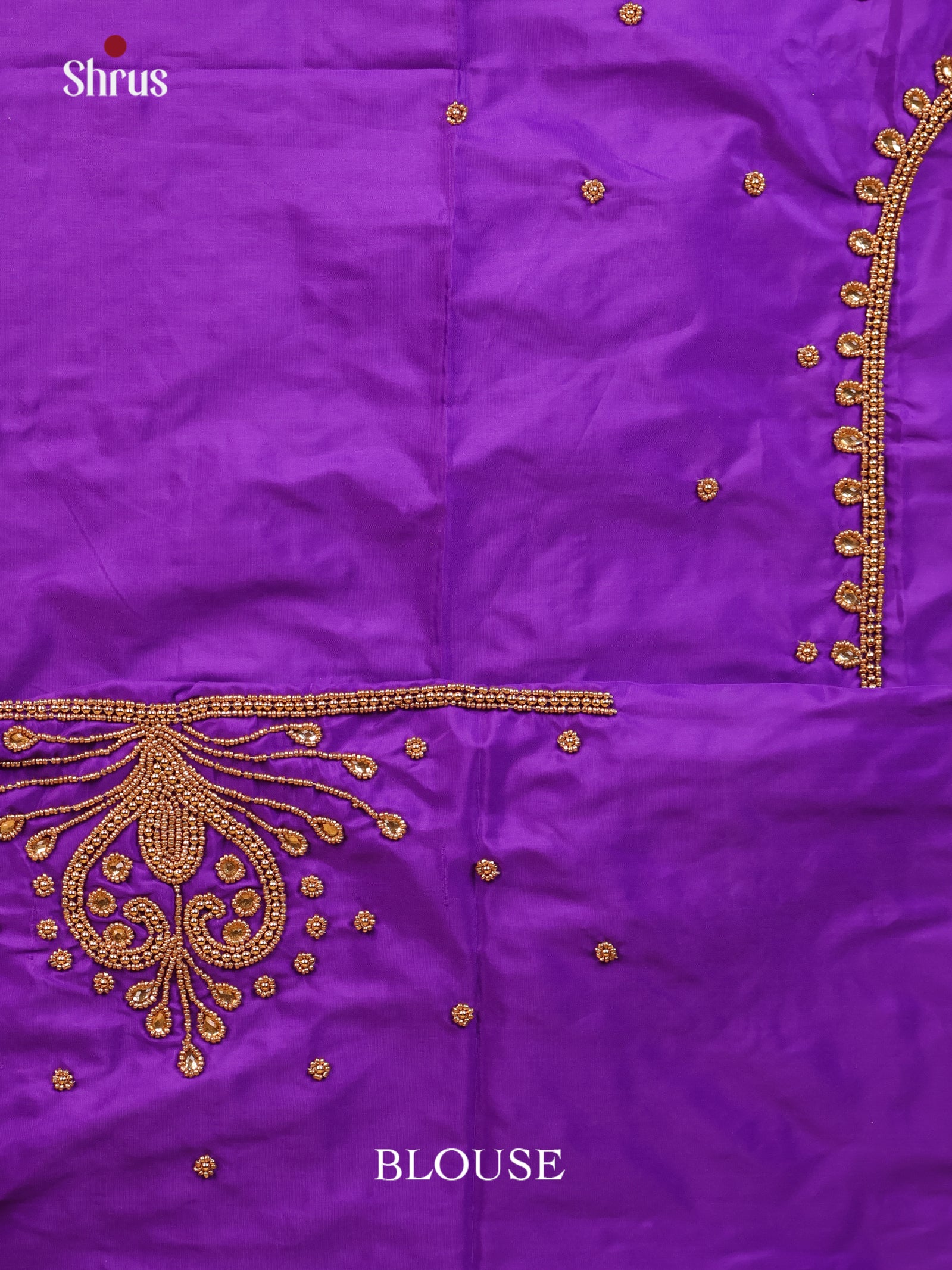 Purple - Aari Blouse - Shop on Shrus.com