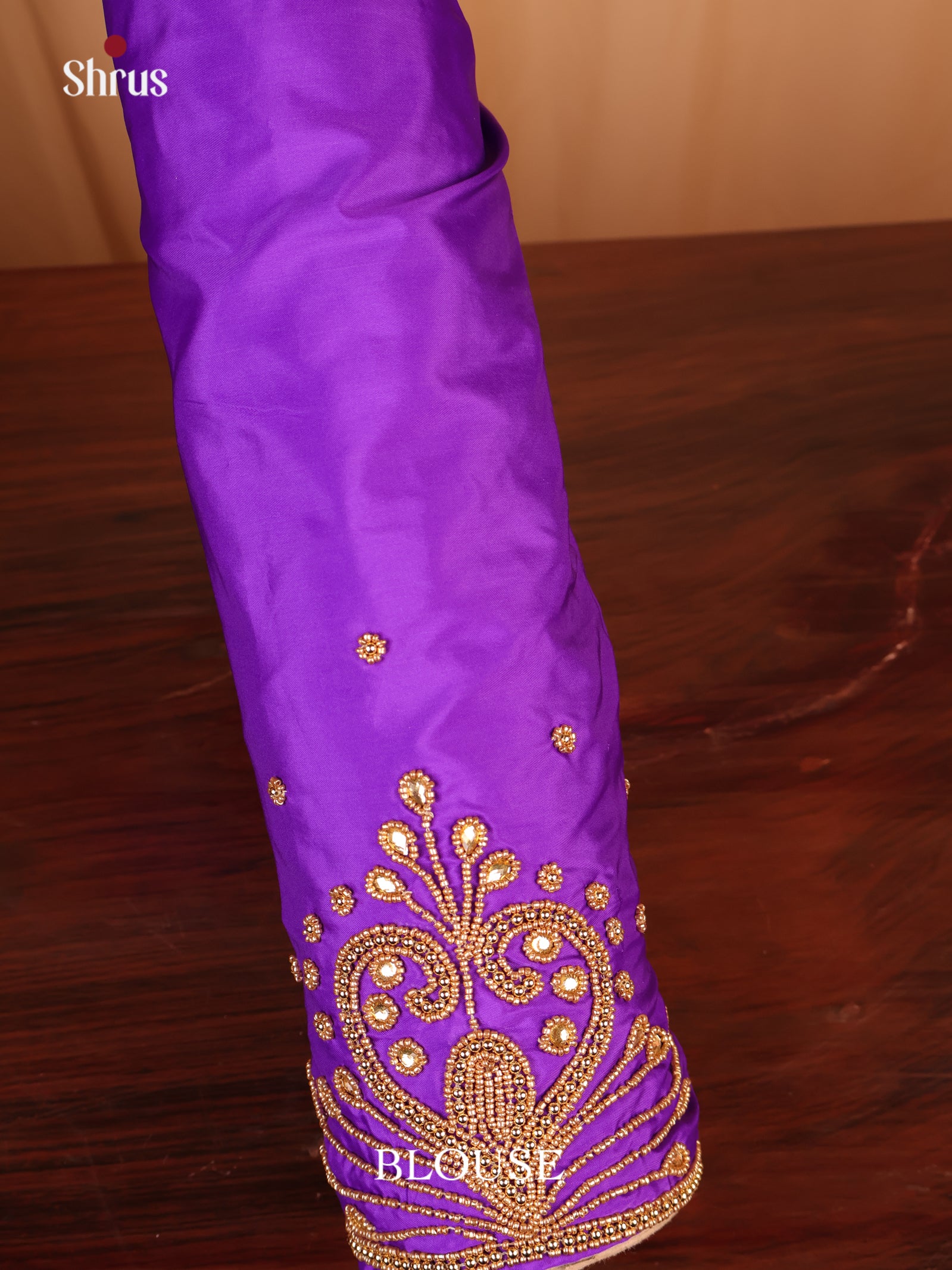 Purple - Aari Blouse - Shop on Shrus.com