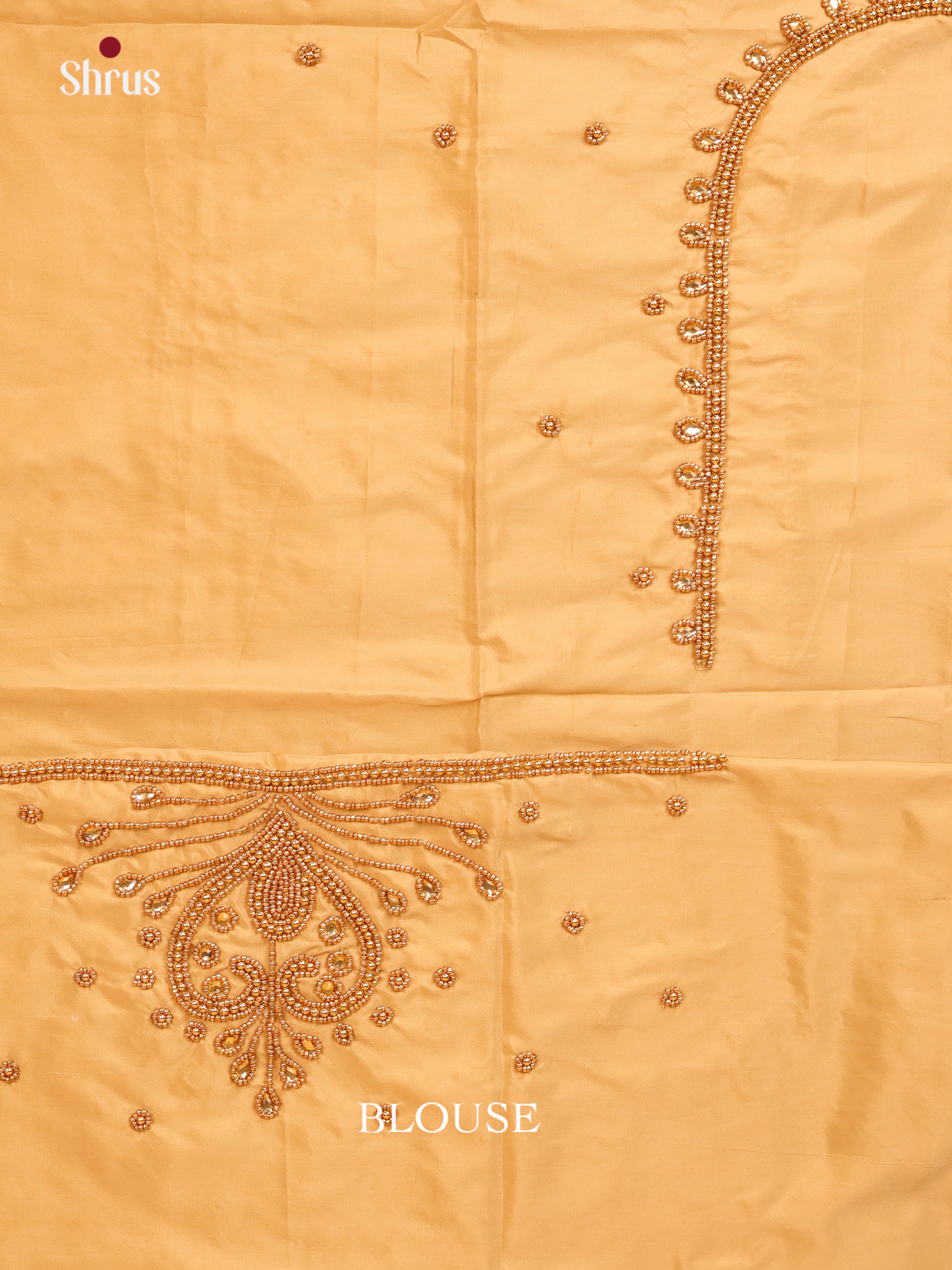 Dull Gold- Aari Blouse - Shop on Shrus.com