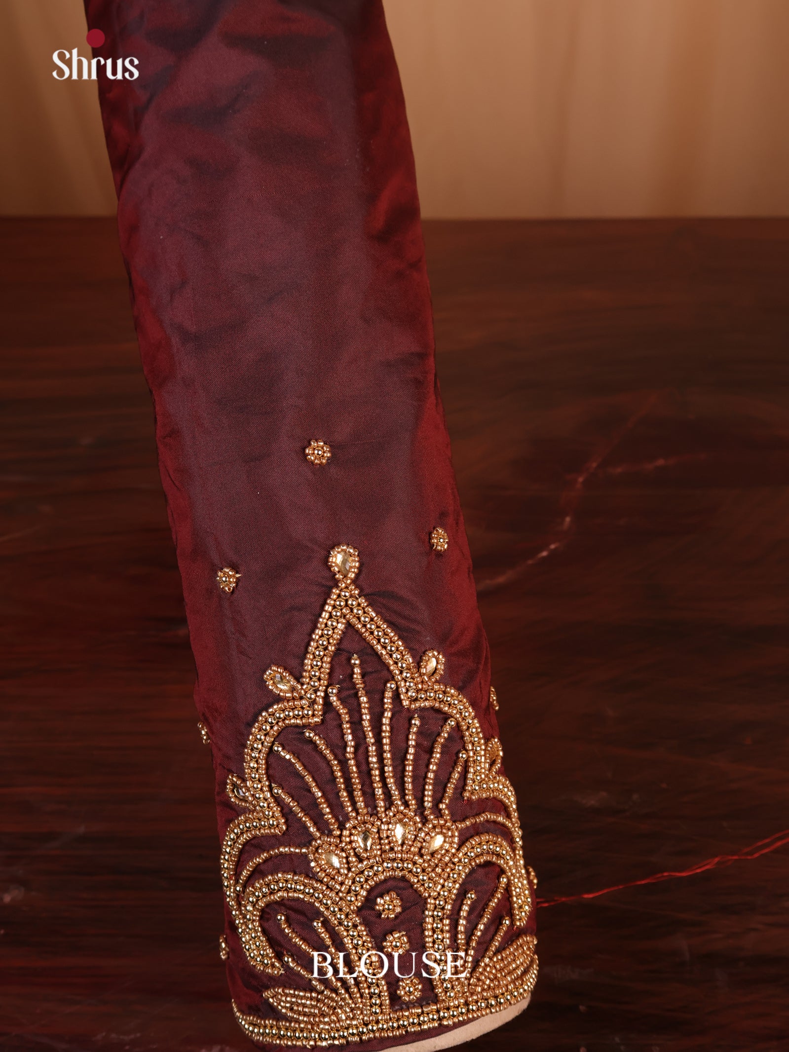 Brown - Aari Blouse - Shop on Shrus.com