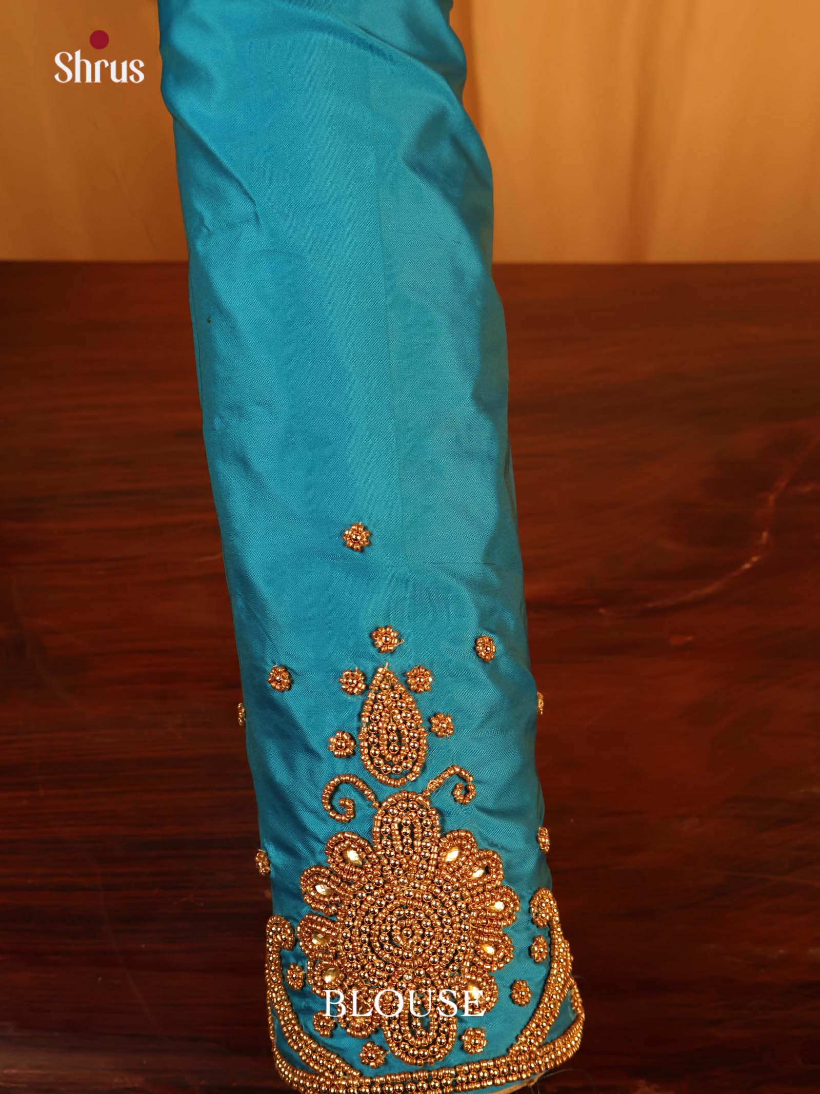 Teal - Aari Blouse - Shop on Shrus.com