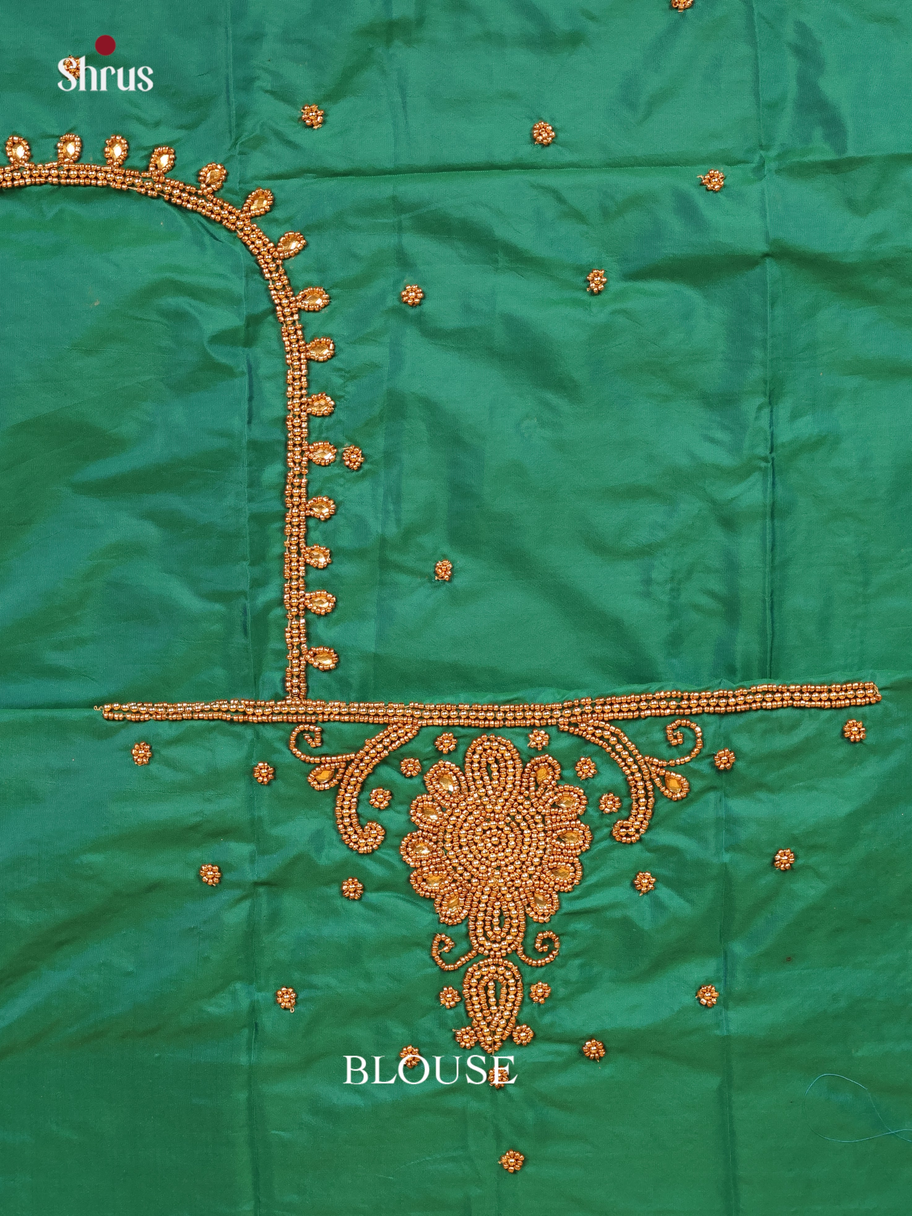 Green - Aari Blouse - Shop on Shrus.com