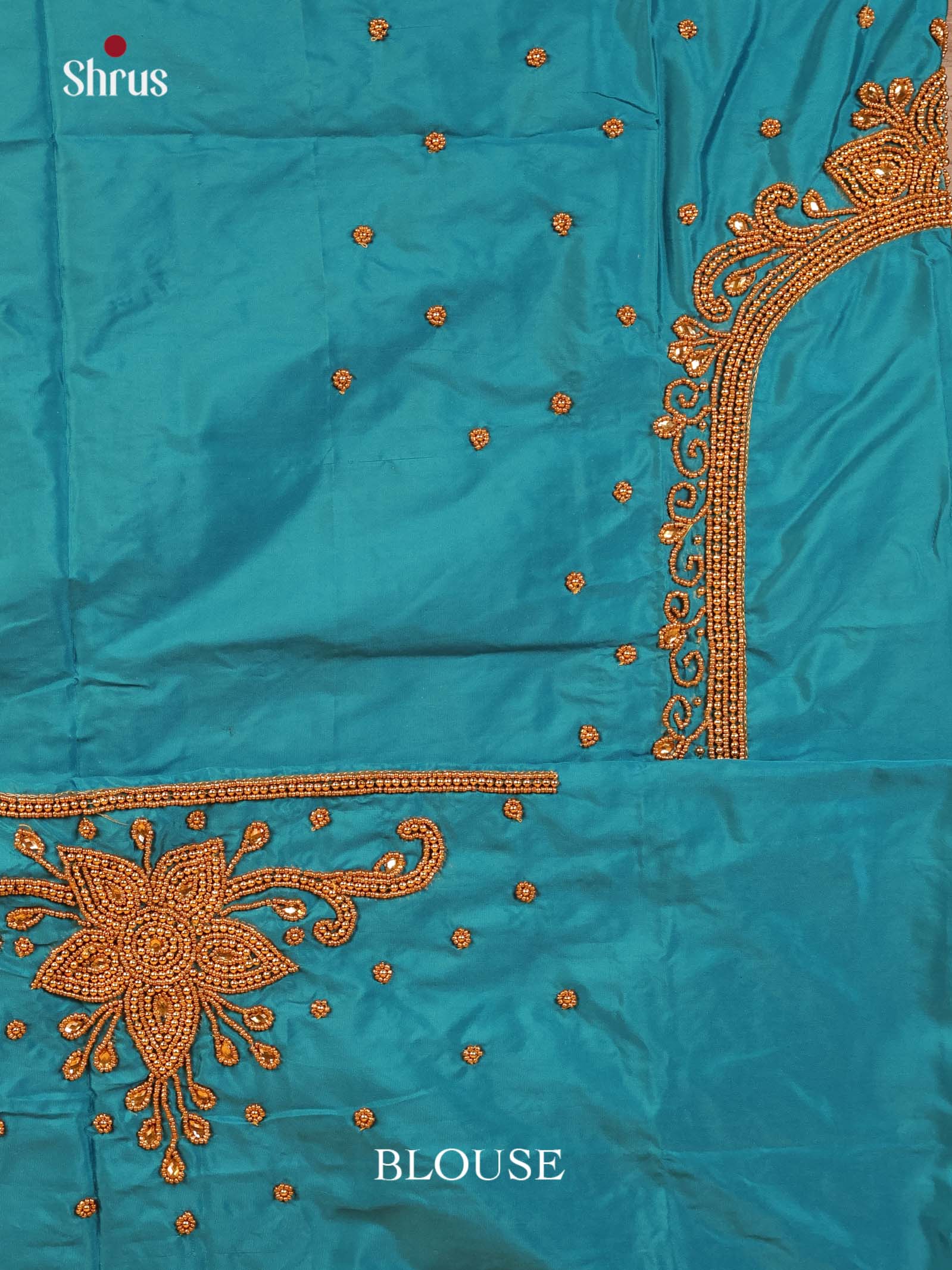 Teal - Aari Blouse - Shop on Shrus.com