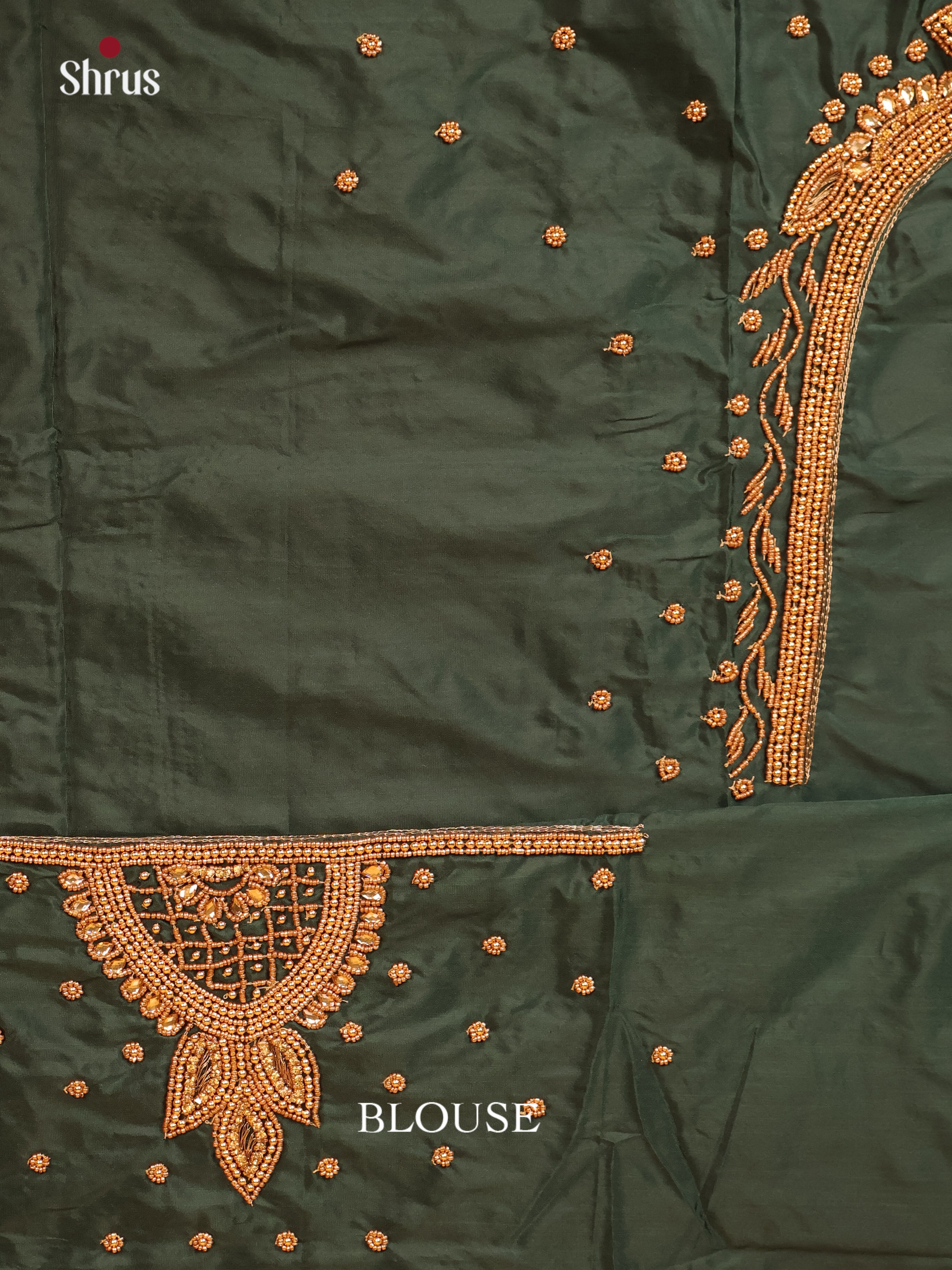 Dark Green - Aari Blouse