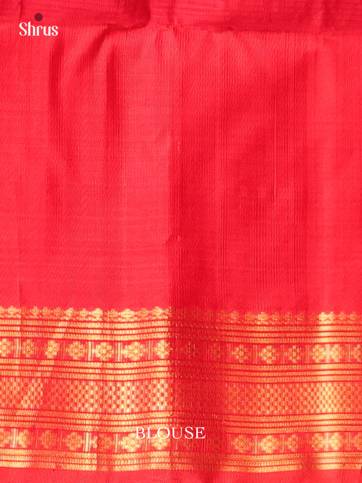 Orange & Red - Silk Cotton Saree