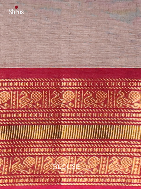 Grey & Maroon - Chettinad Cotton