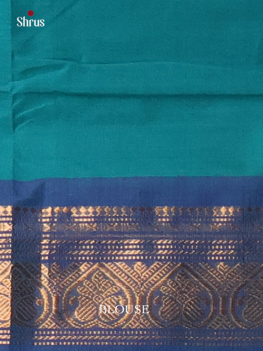 Teal & Blue - Chettinad Cotton Saree