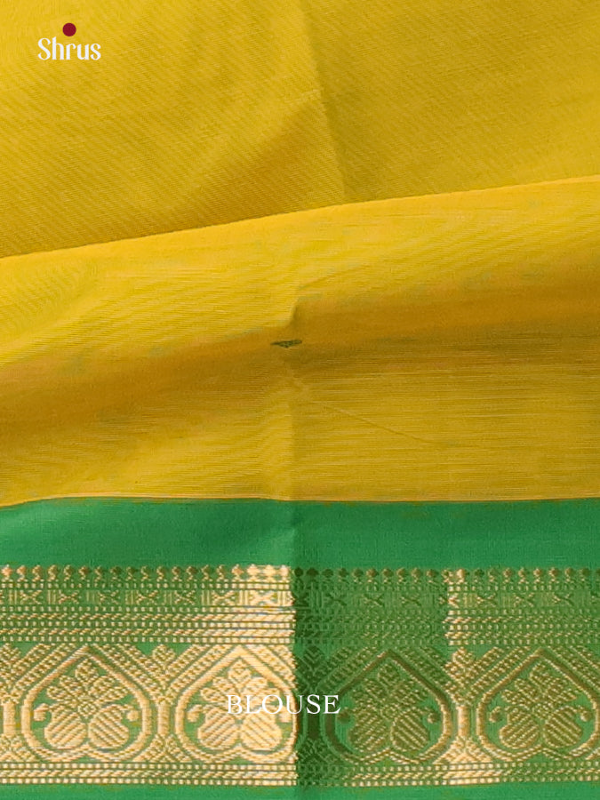 Lime Green & Green - Chettinad Cotton