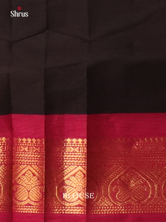 Black & Maroon - Chettinad Cotton