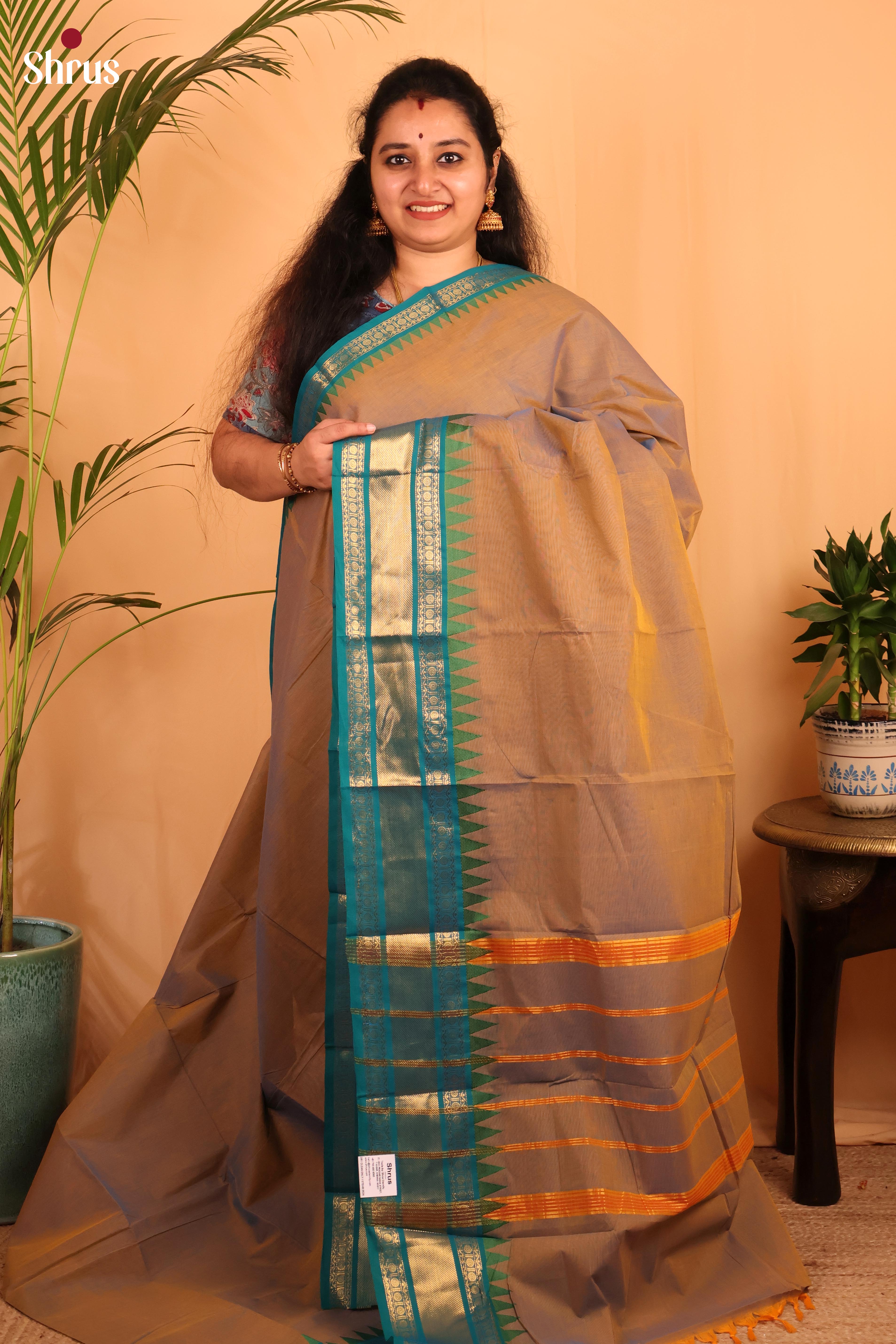 Brown & Blue - Chettinad Cotton