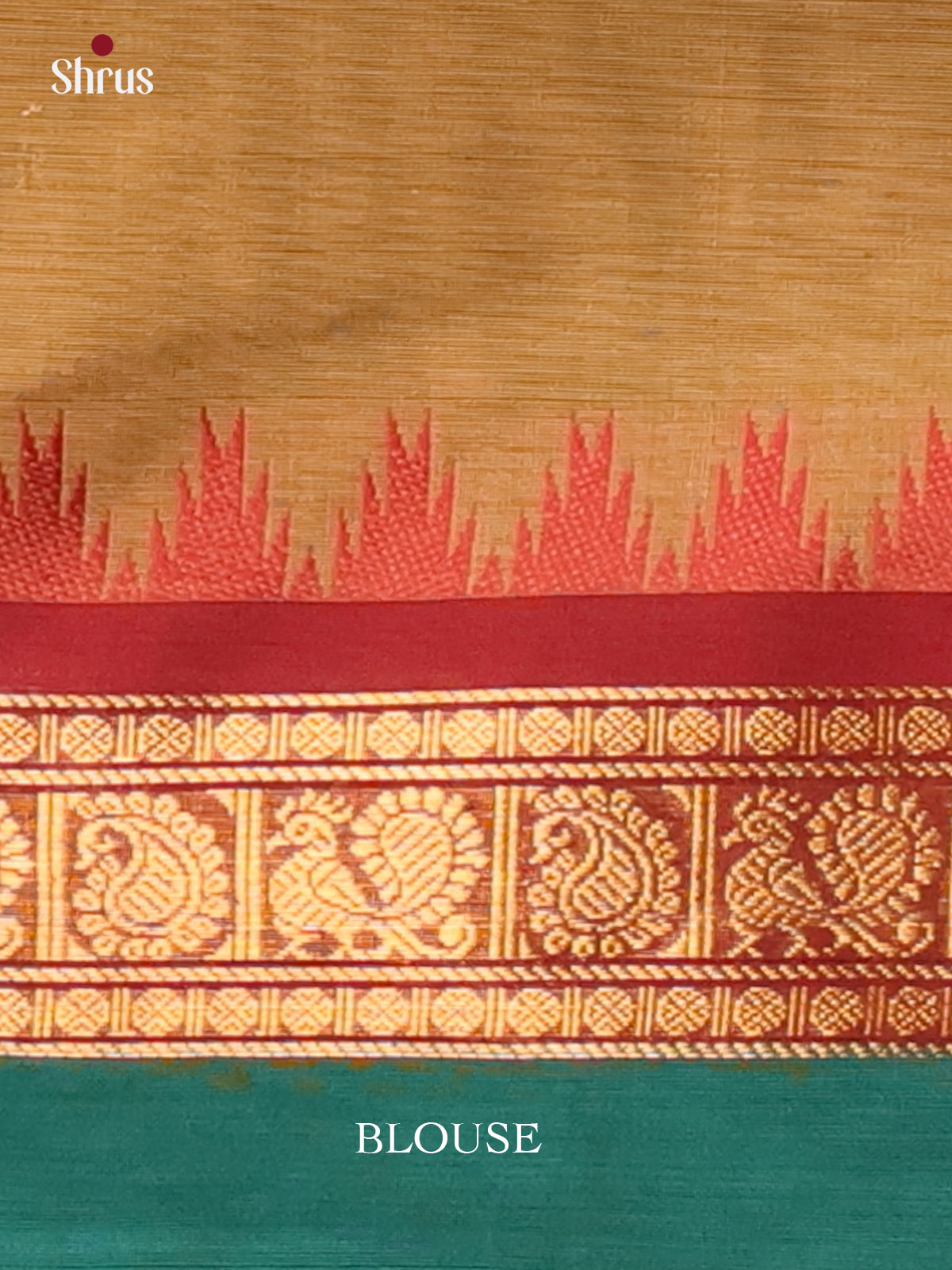 Chutney Green & Maroon - Chettinad Cotton Saree