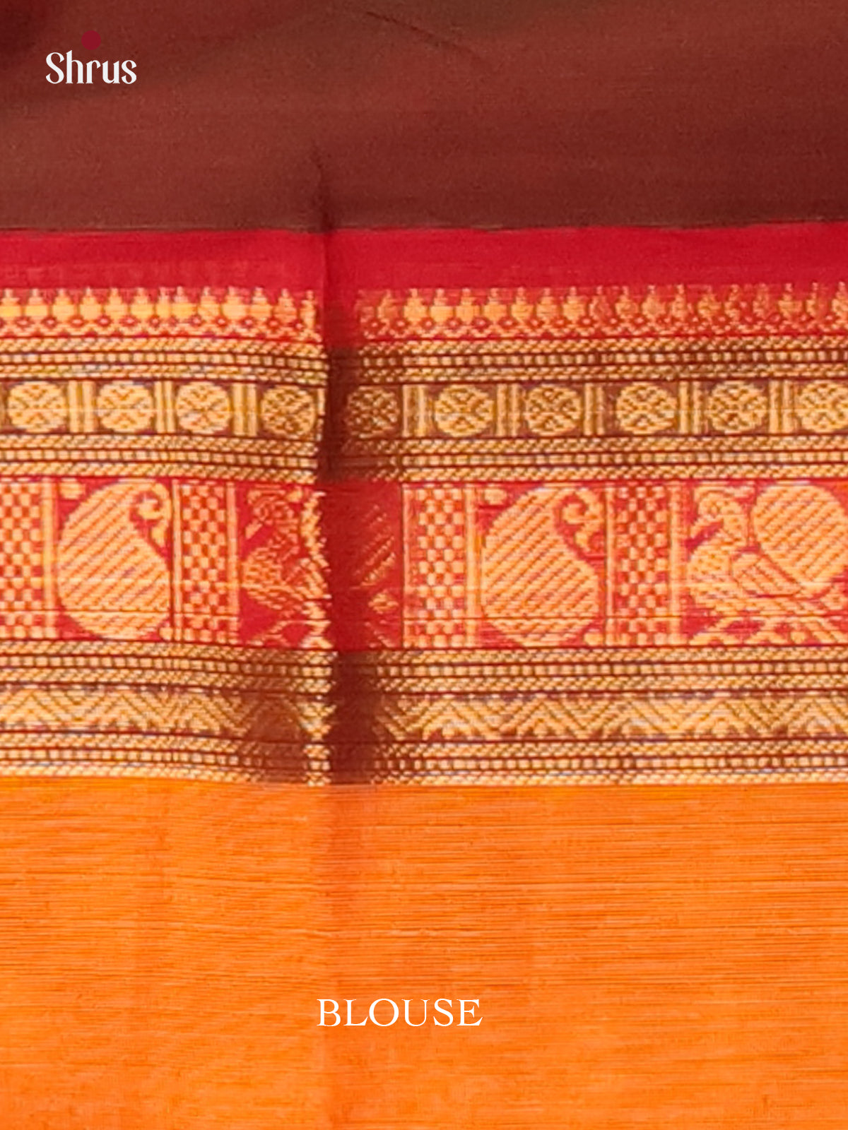 Brown & Orange - Chettinad Cotton Saree