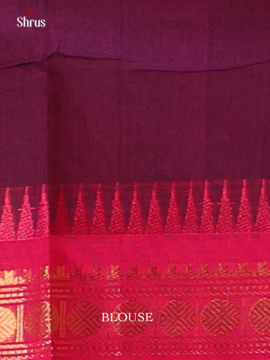 Violet & Pink - Chettinad Cotton Saree