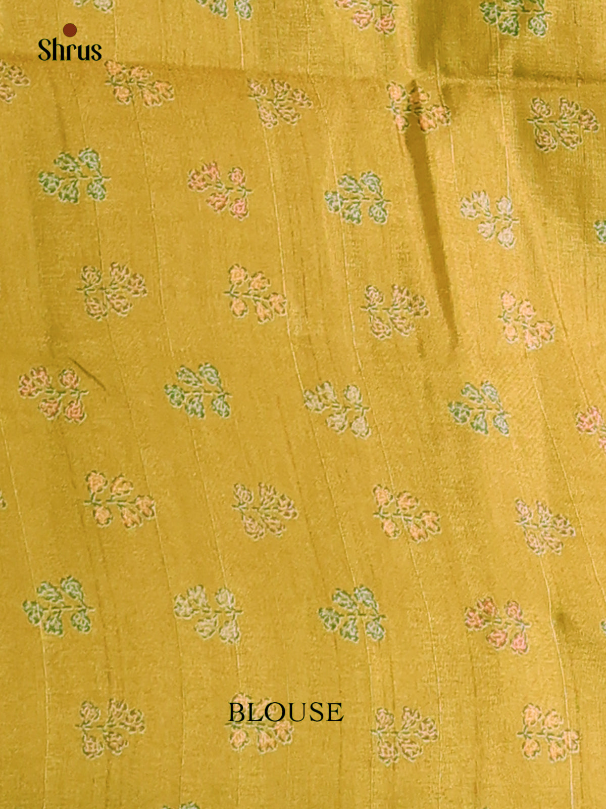 Lime Yellow - Printed Tussar saree - CKS25054 - Shop on Shrus.com