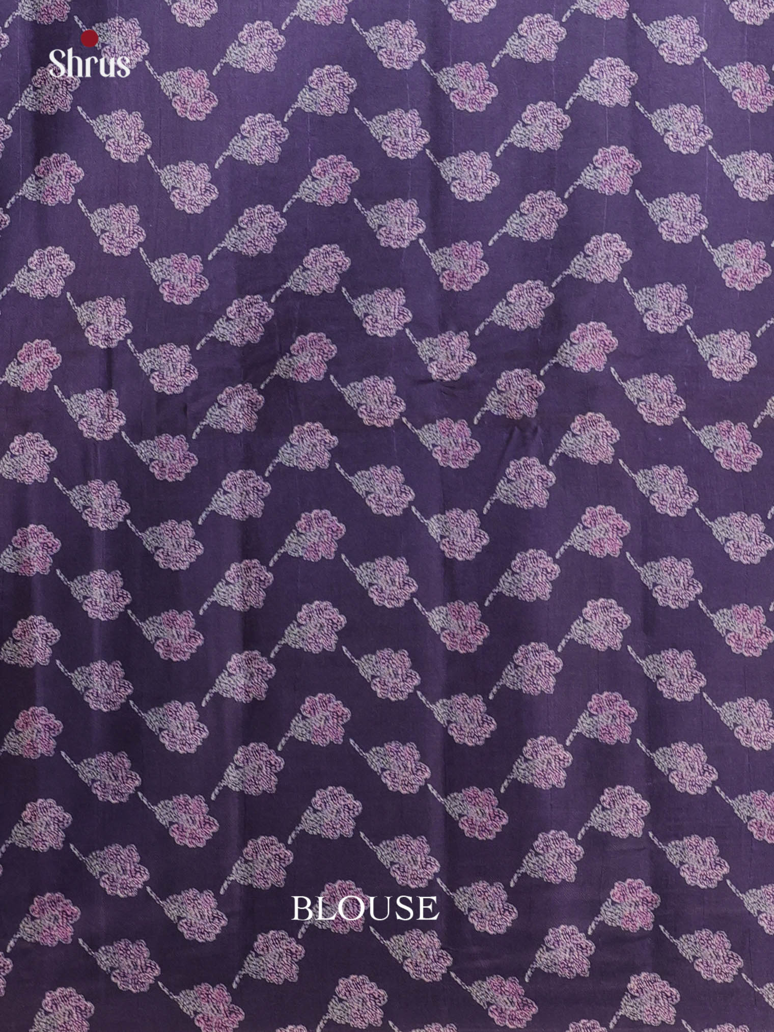 Violet - Printed Tussar Saree