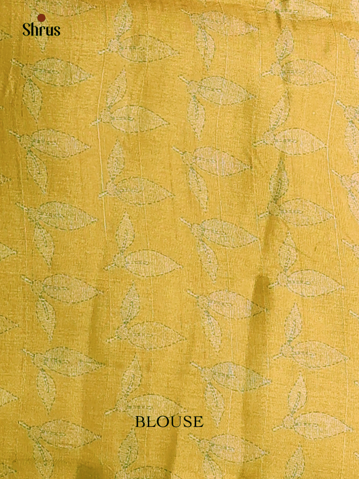 Lime Yellow - Printed Tussar saree - CKS25080 - Shop on Shrus.com