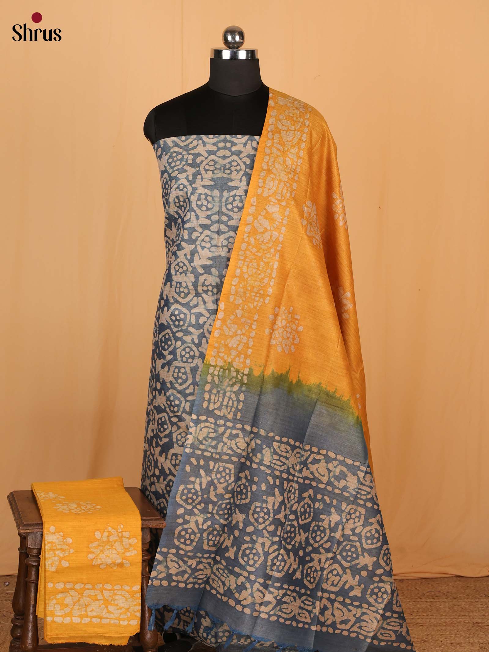 Blue & Yellow - Bhatik salwar