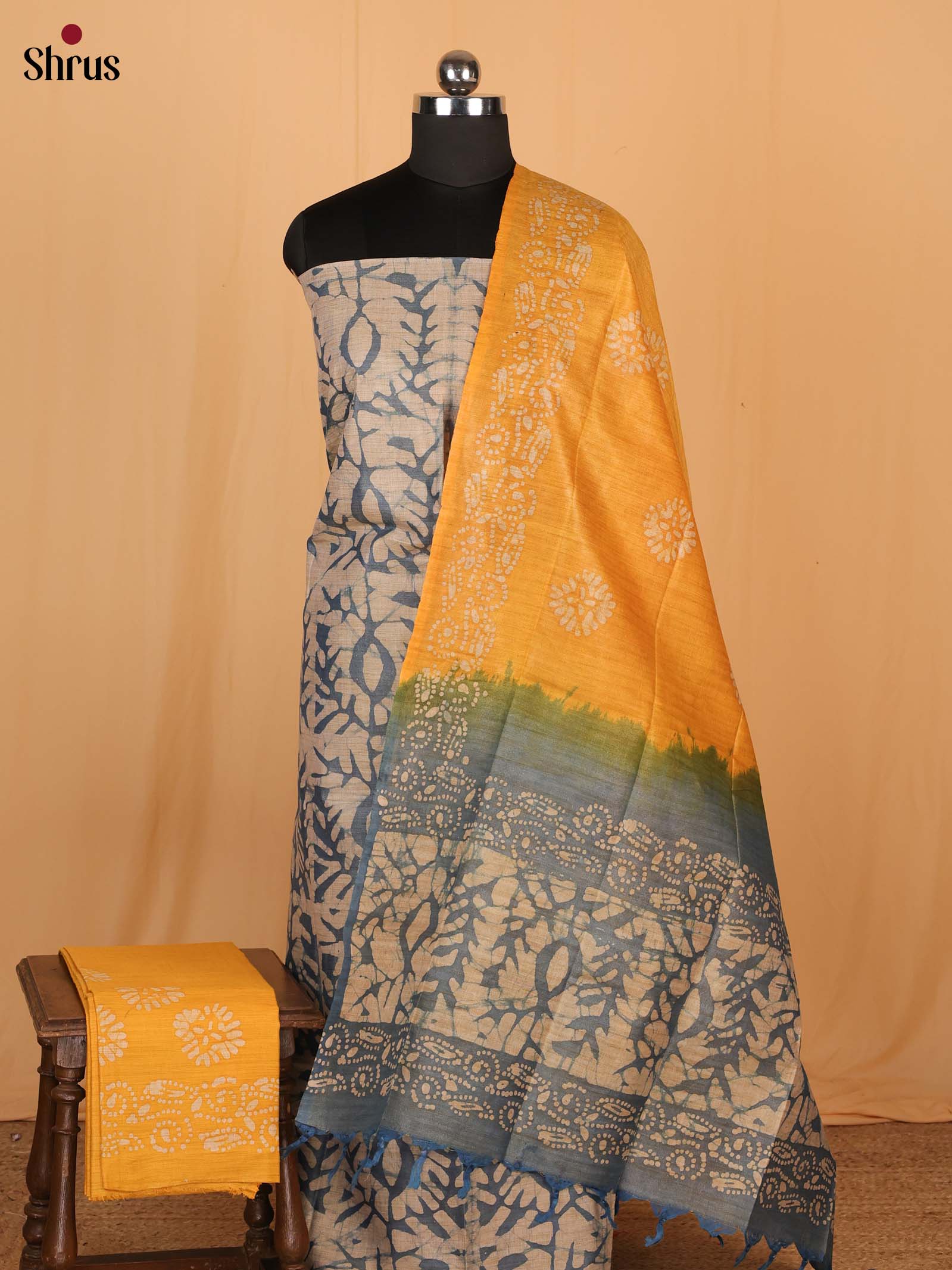 Blue & Yellow - Bhatik salwar