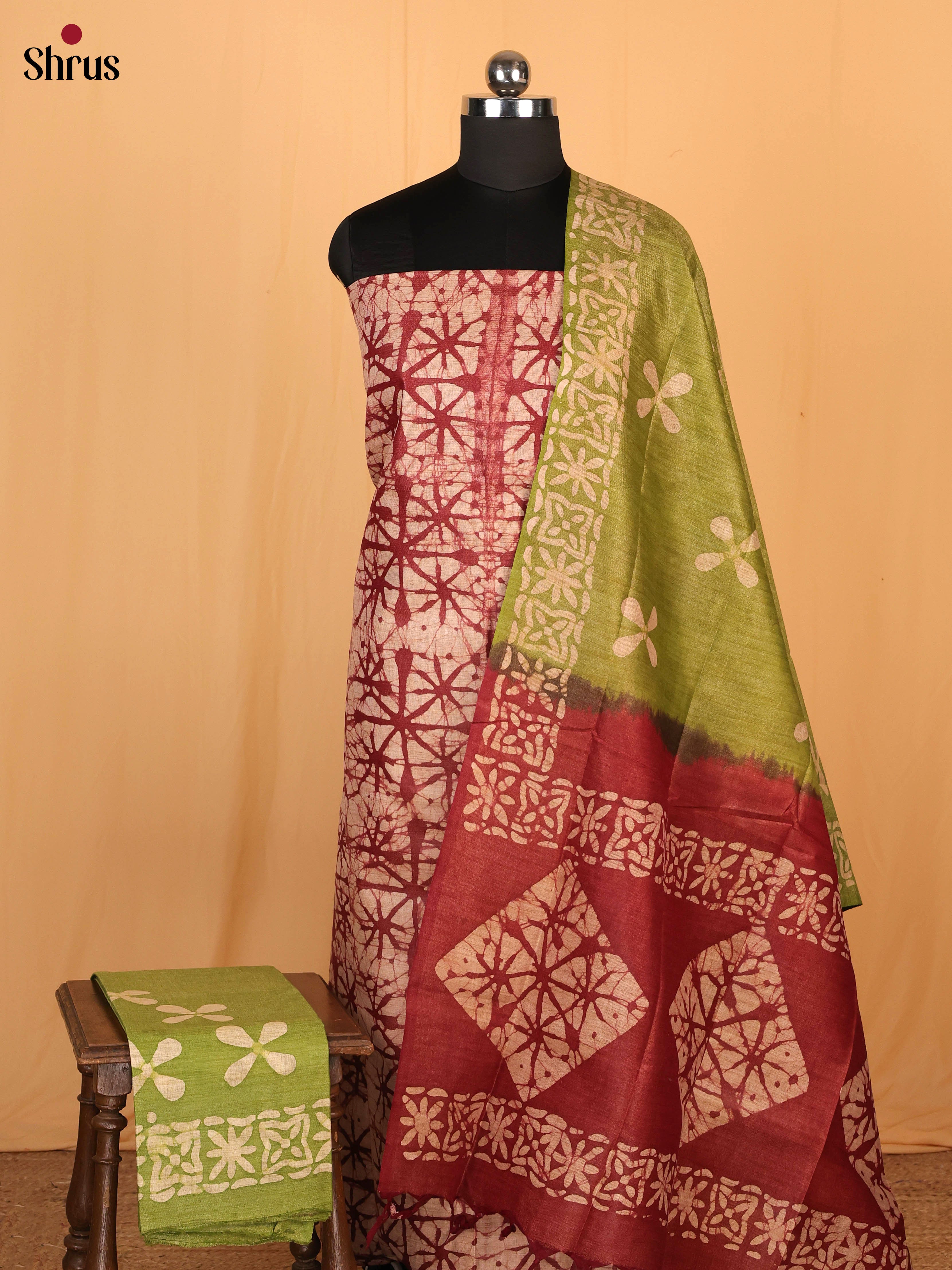 Maroon & Green  - Bhatik salwar