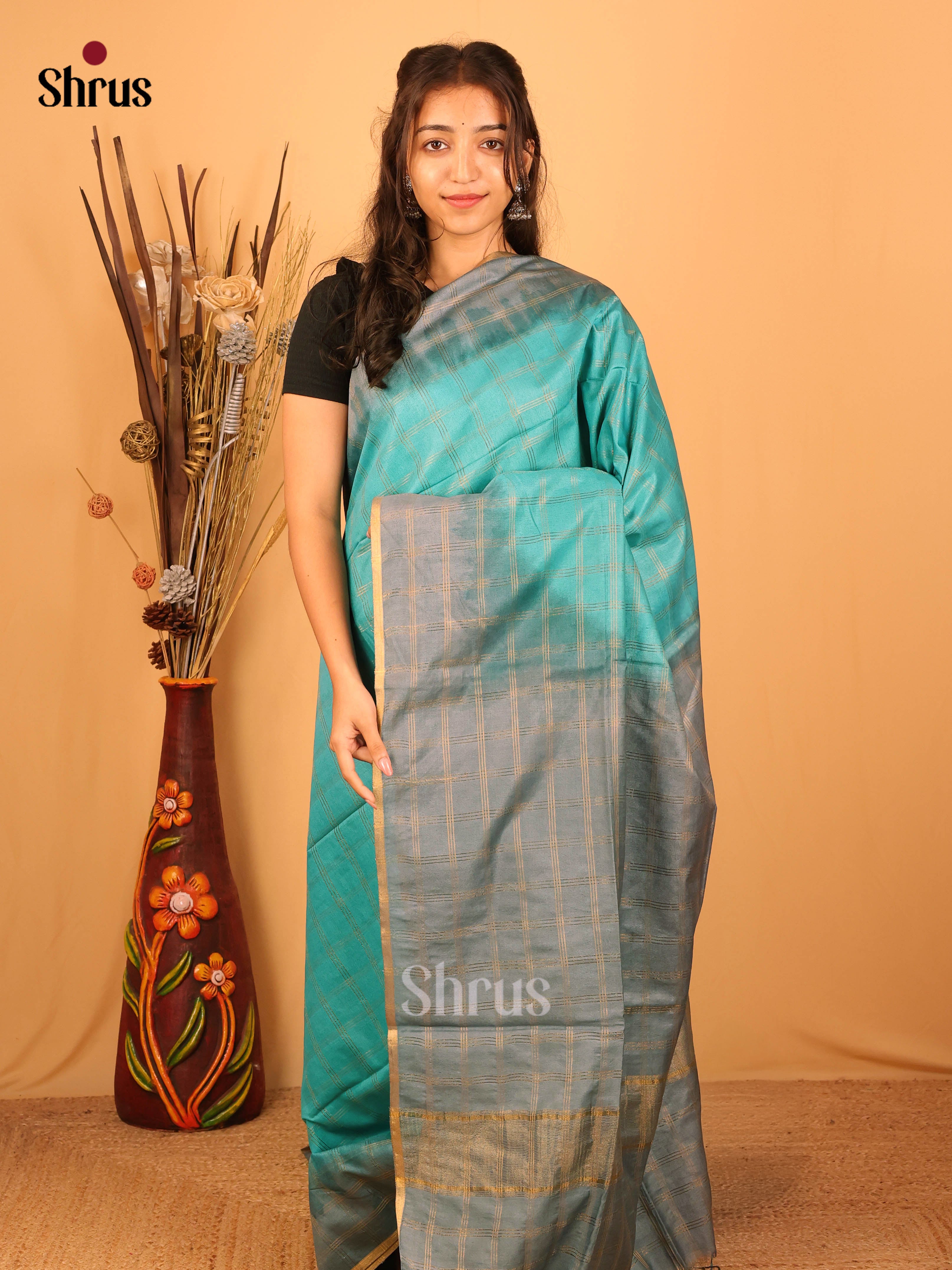 CKS26111 - Semi Tussar Saree - Shop on Shrus.com