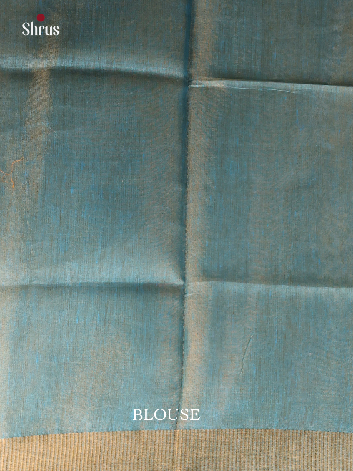 Blue & Gold - Linen Saree