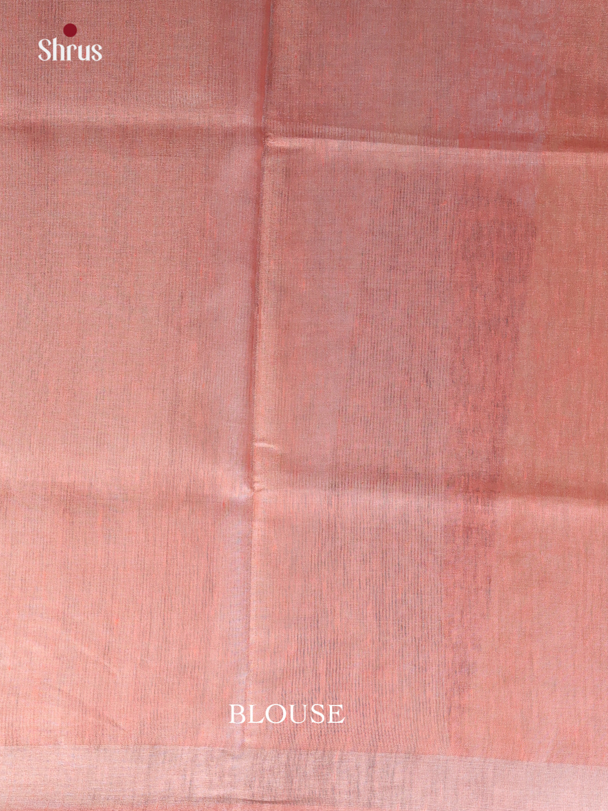 Peach & SIlver - Linen Saree