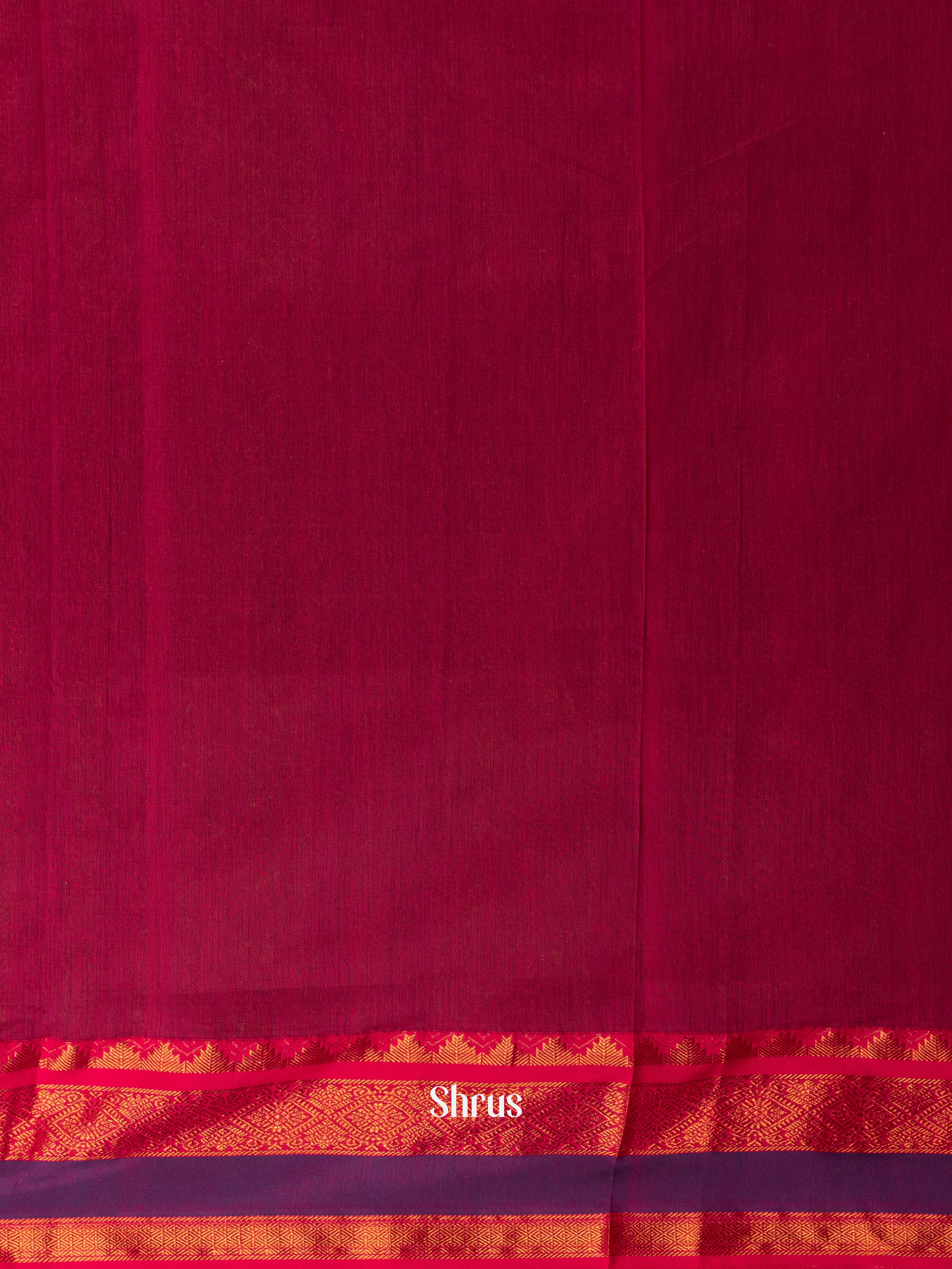 Green & Maroon- Kalyani Cotton Saree