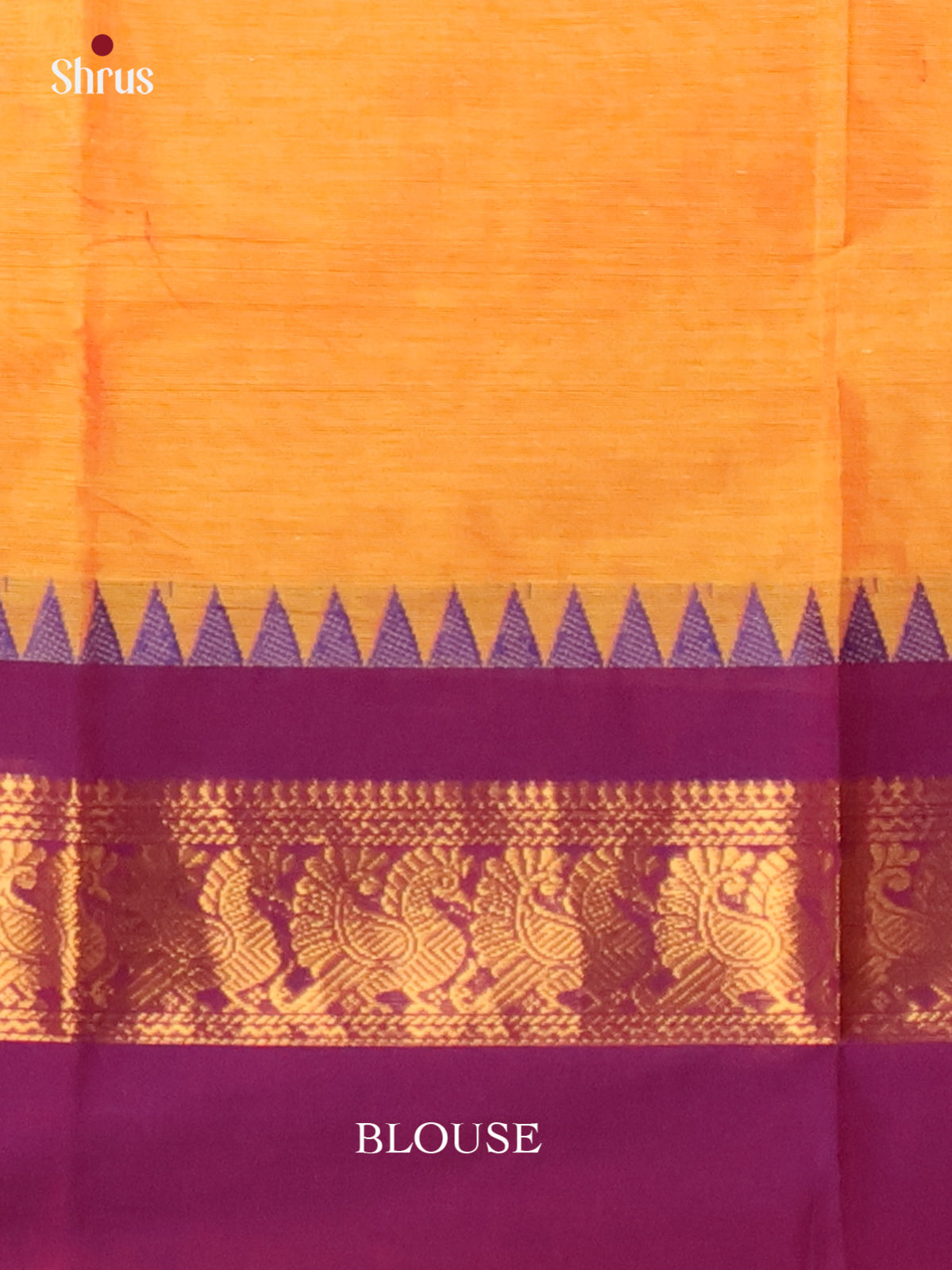 Orange & Pink - Chettinad Cotton Saree