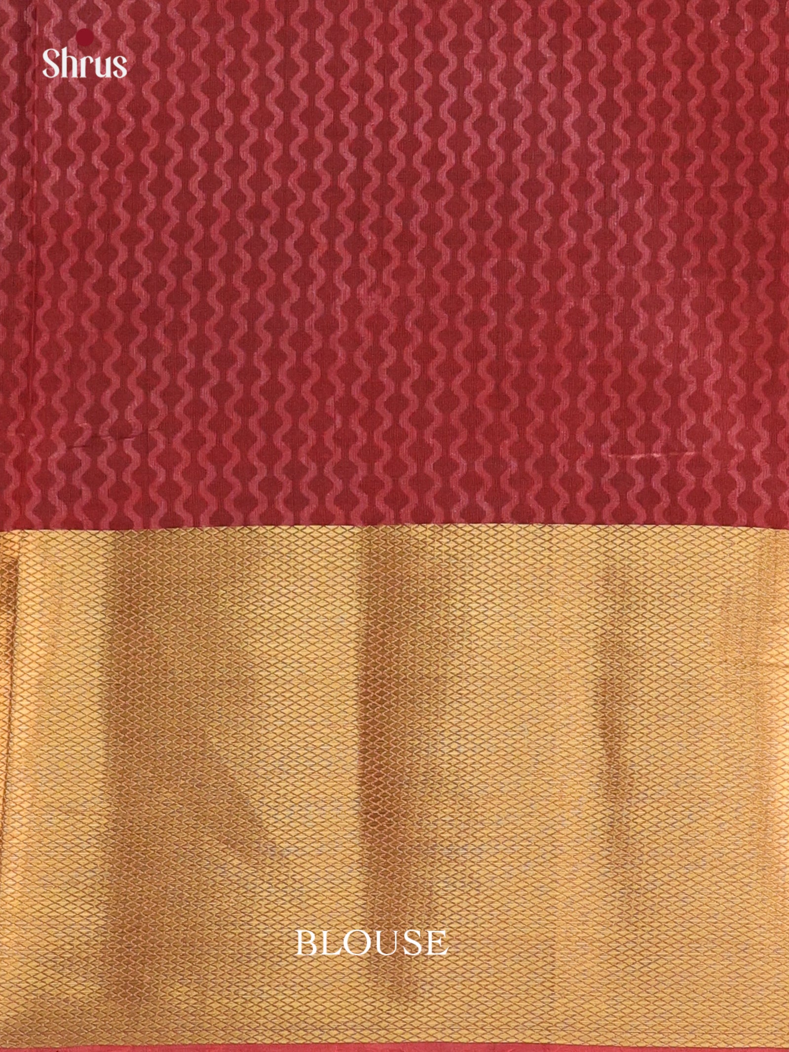 Red & Maroon - Semi Patola Saree