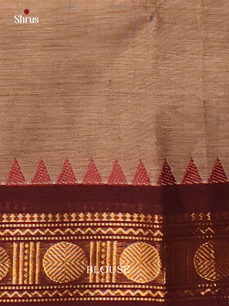 Lite Brown & Brown- Chettinad Cotton