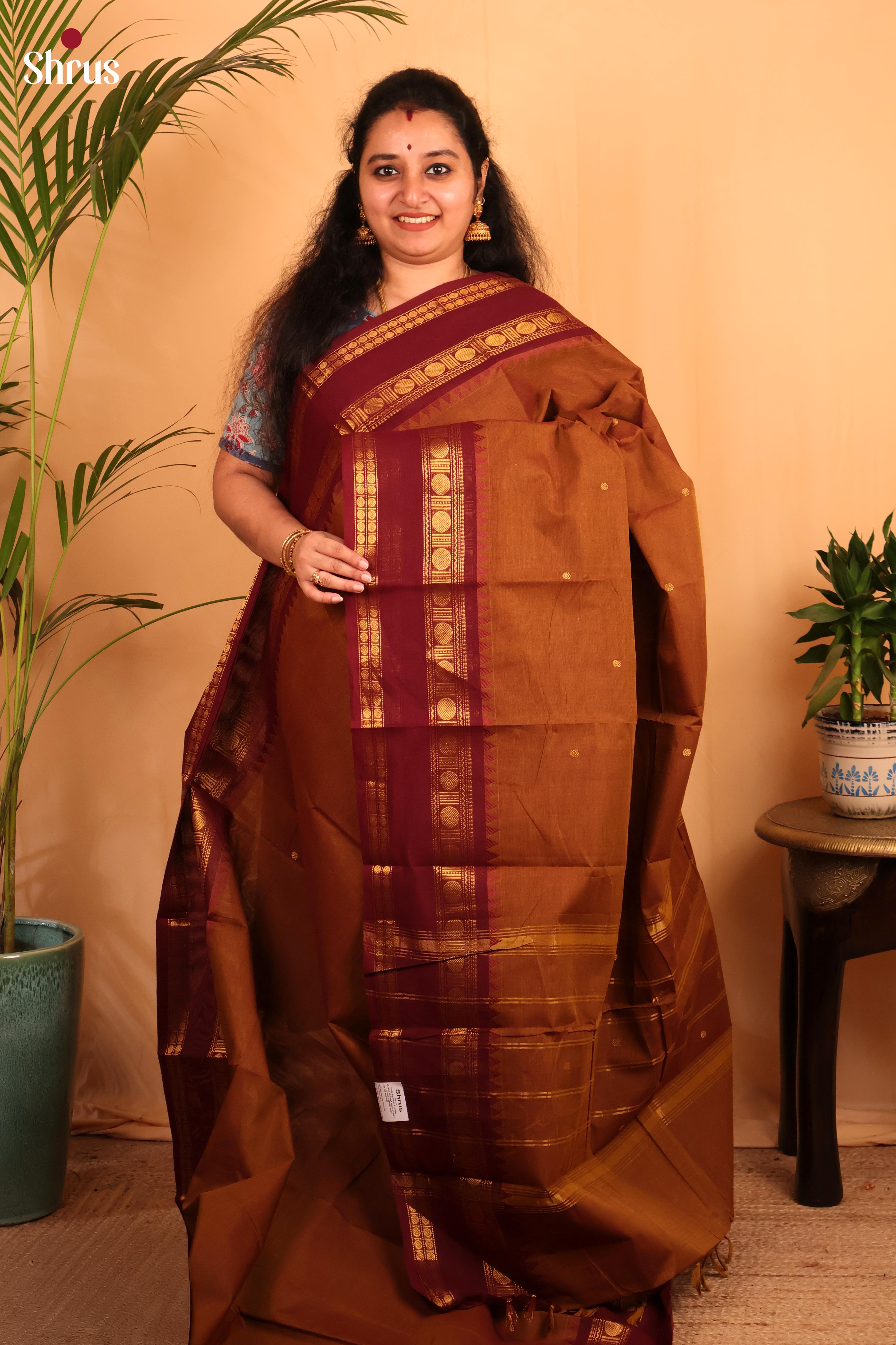 Mustard & Maroon - Chettinad Cotton