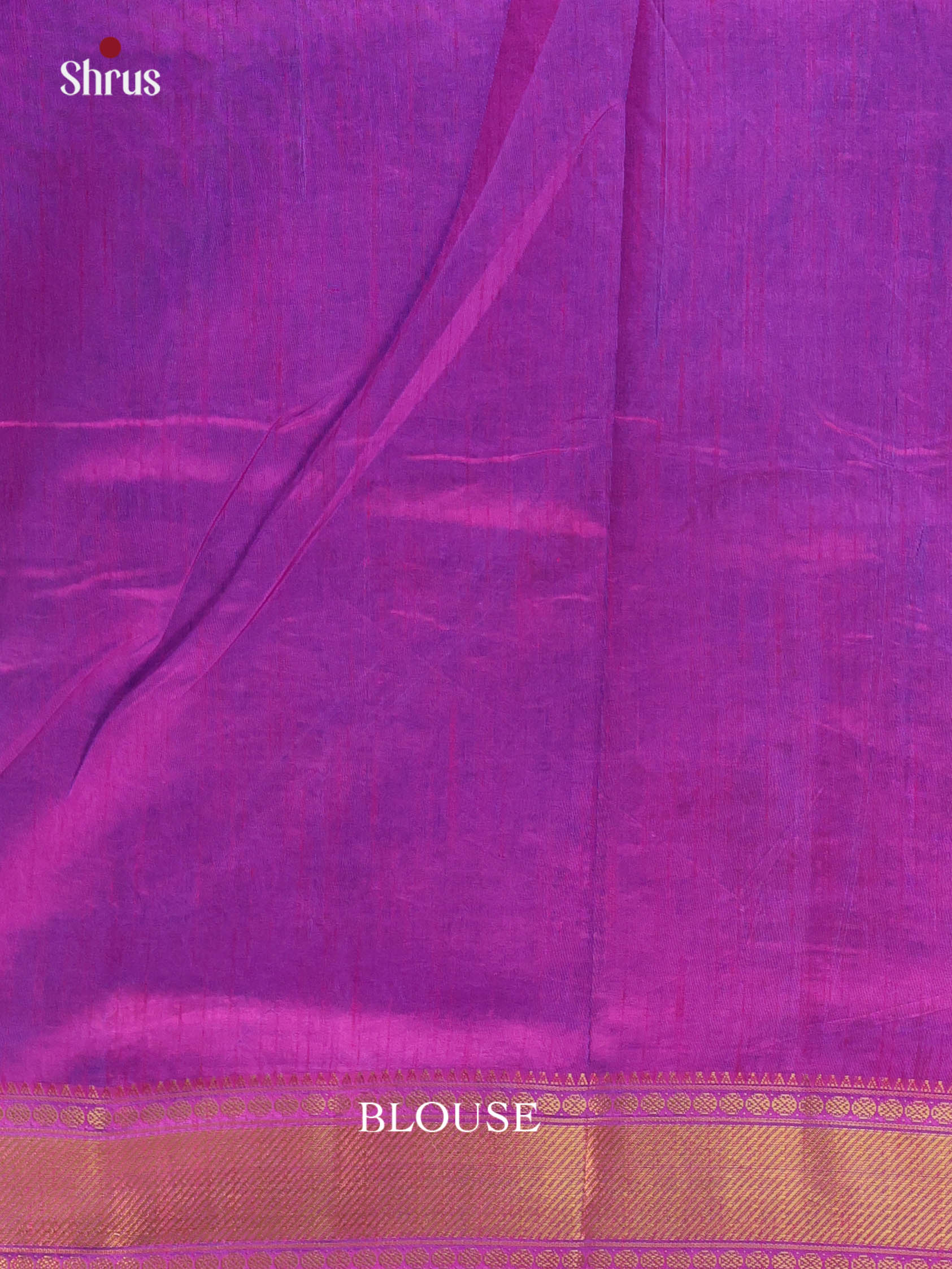 Blue & Purple - Semi Patola Saree - Shop on Shrus.com