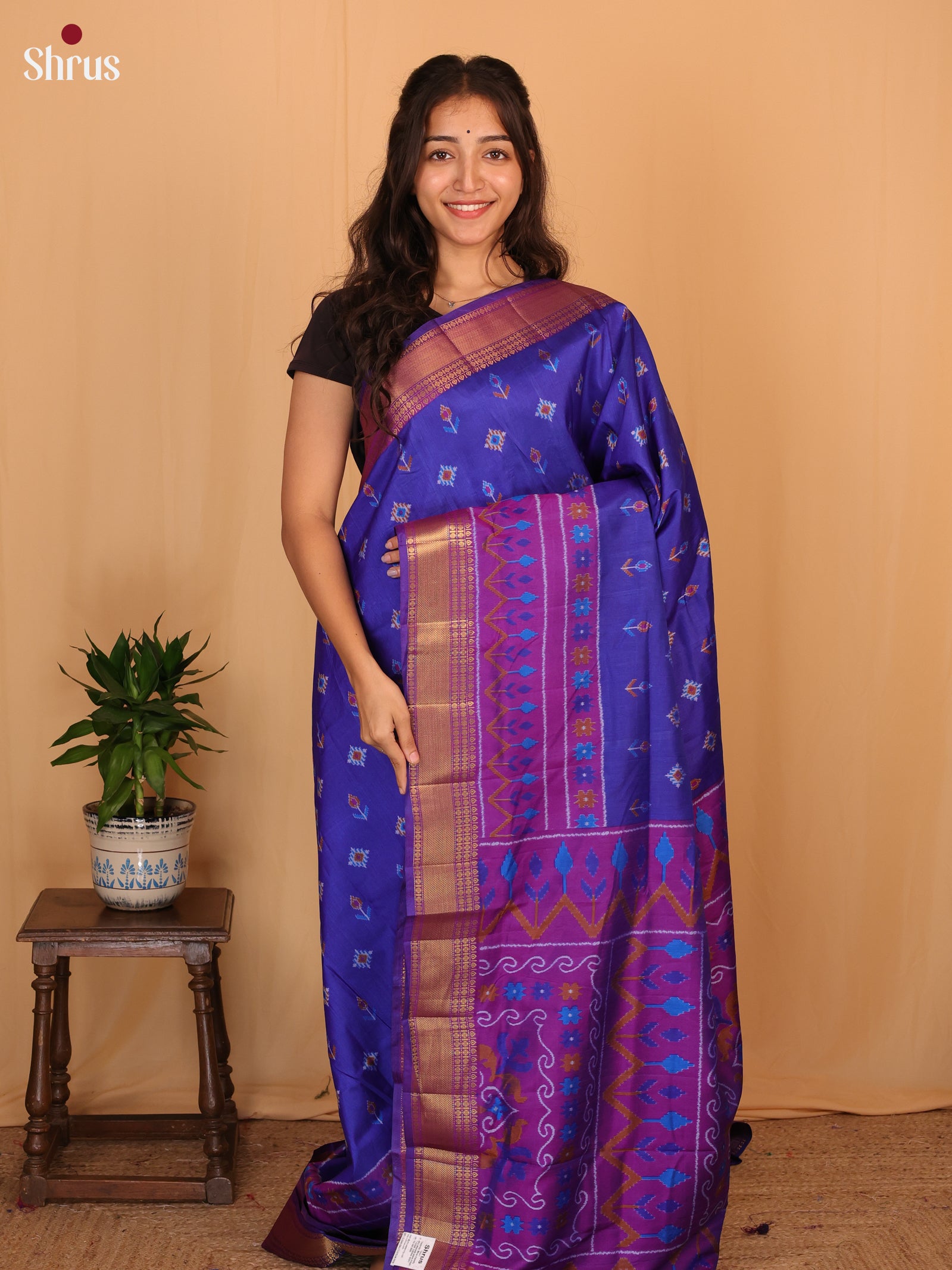 CKS29140 - Semi Patola Saree - Shop on Shrus.com