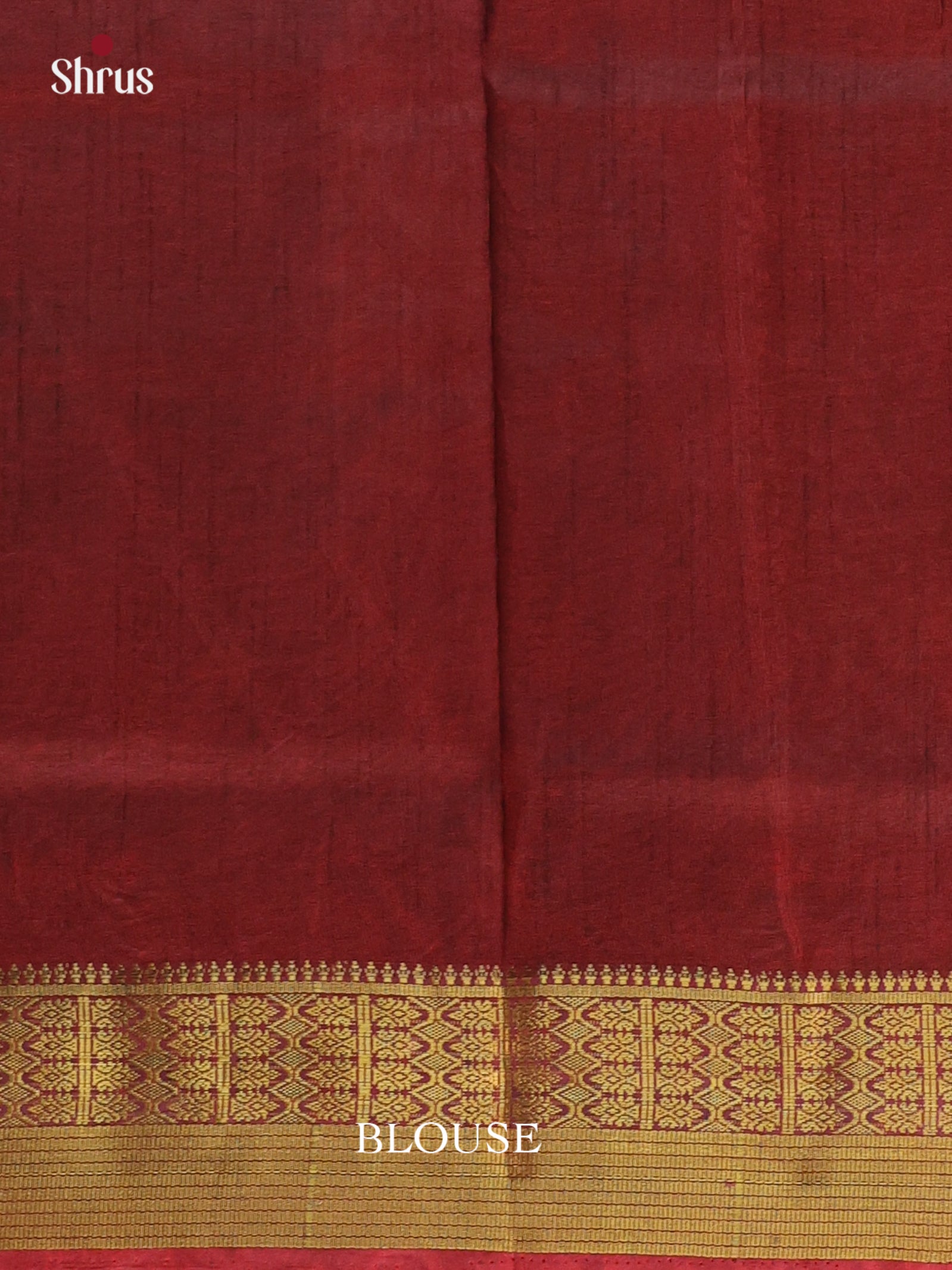 Red & Maroon - Semi Patola Saree