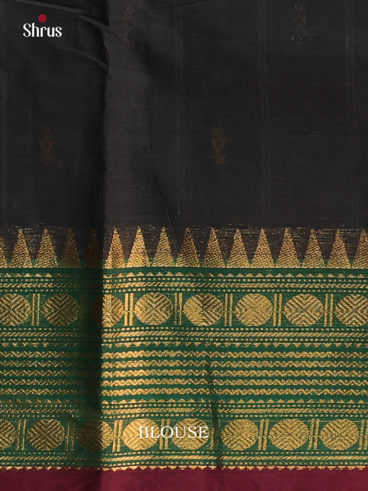 Black  & Green - Chettinad Cotton Saree