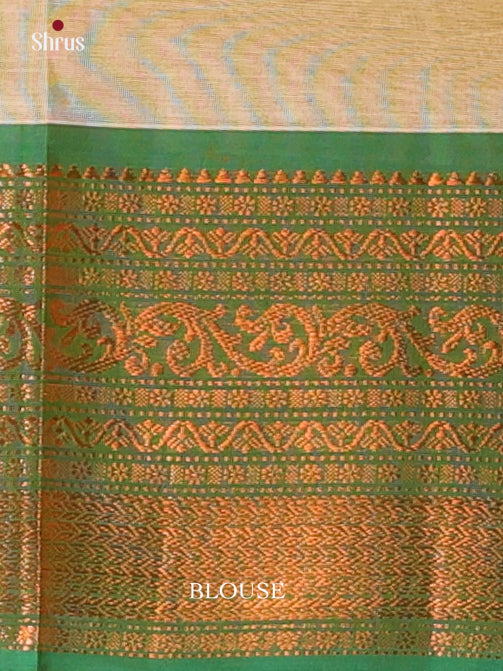 Grey & Green - Chettinad Cotton Saree