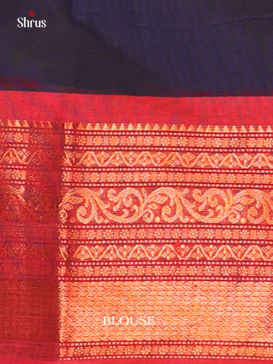 Violet  & Red - Chettinad Cotton Saree