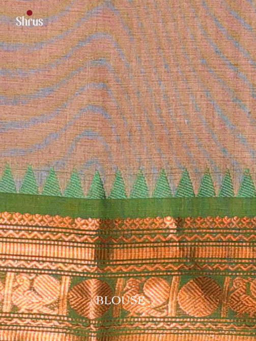 Grey & Green - Chettinad Cotton Saree